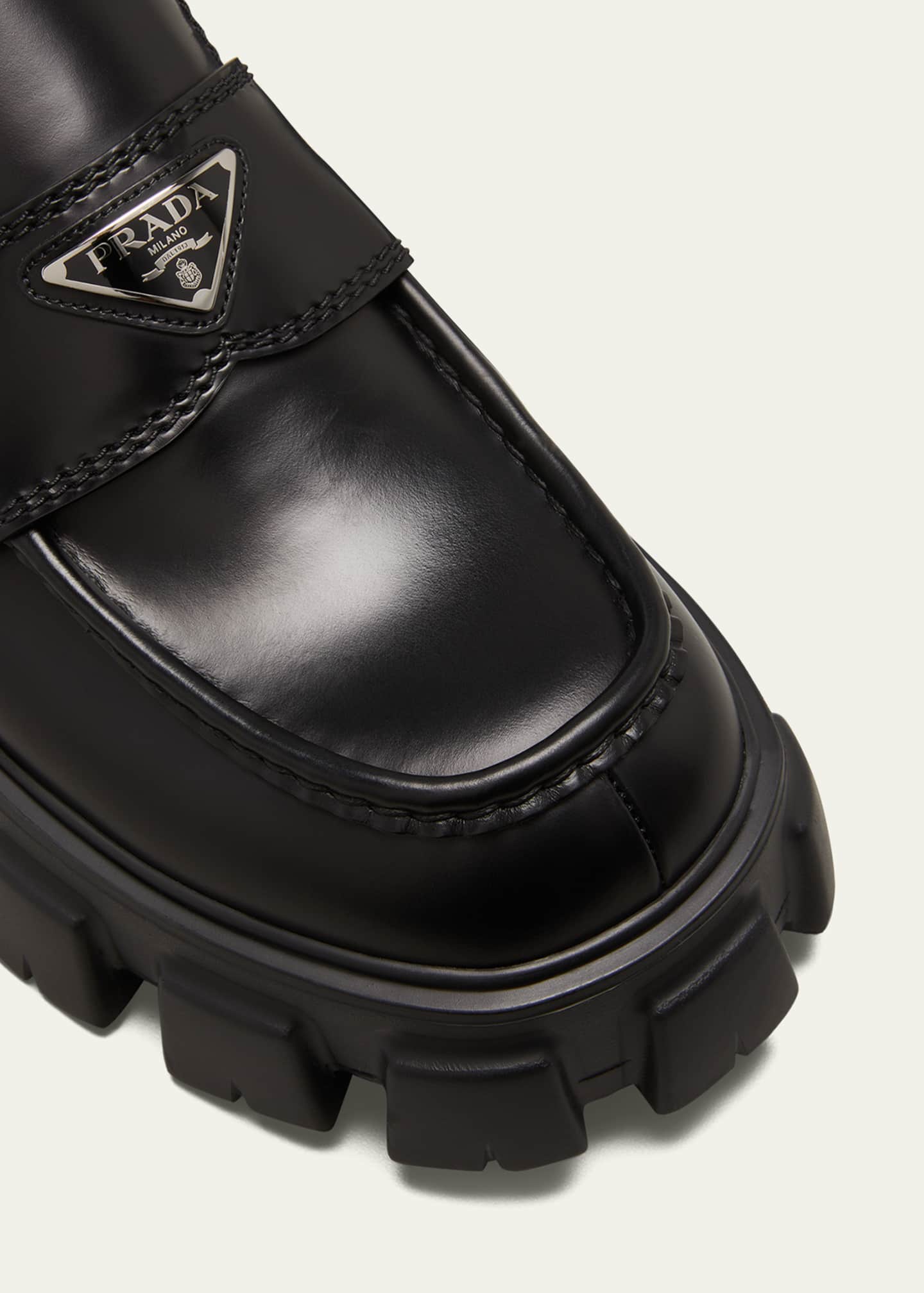 Prada loafers mens sale best sale