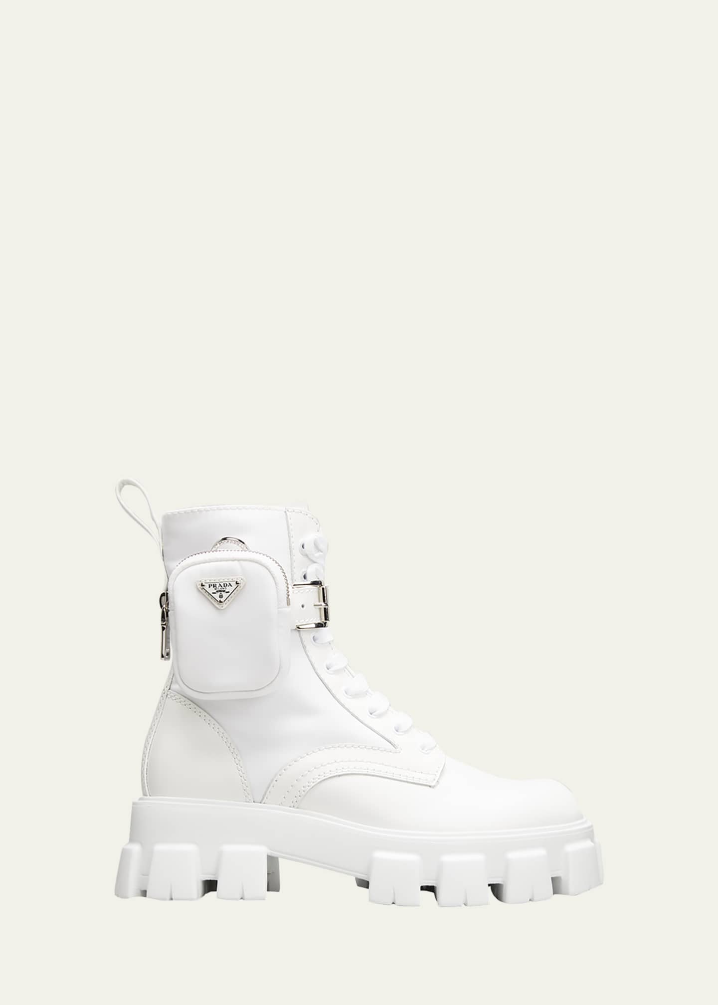 Prada zip pocket combat boots Sale
