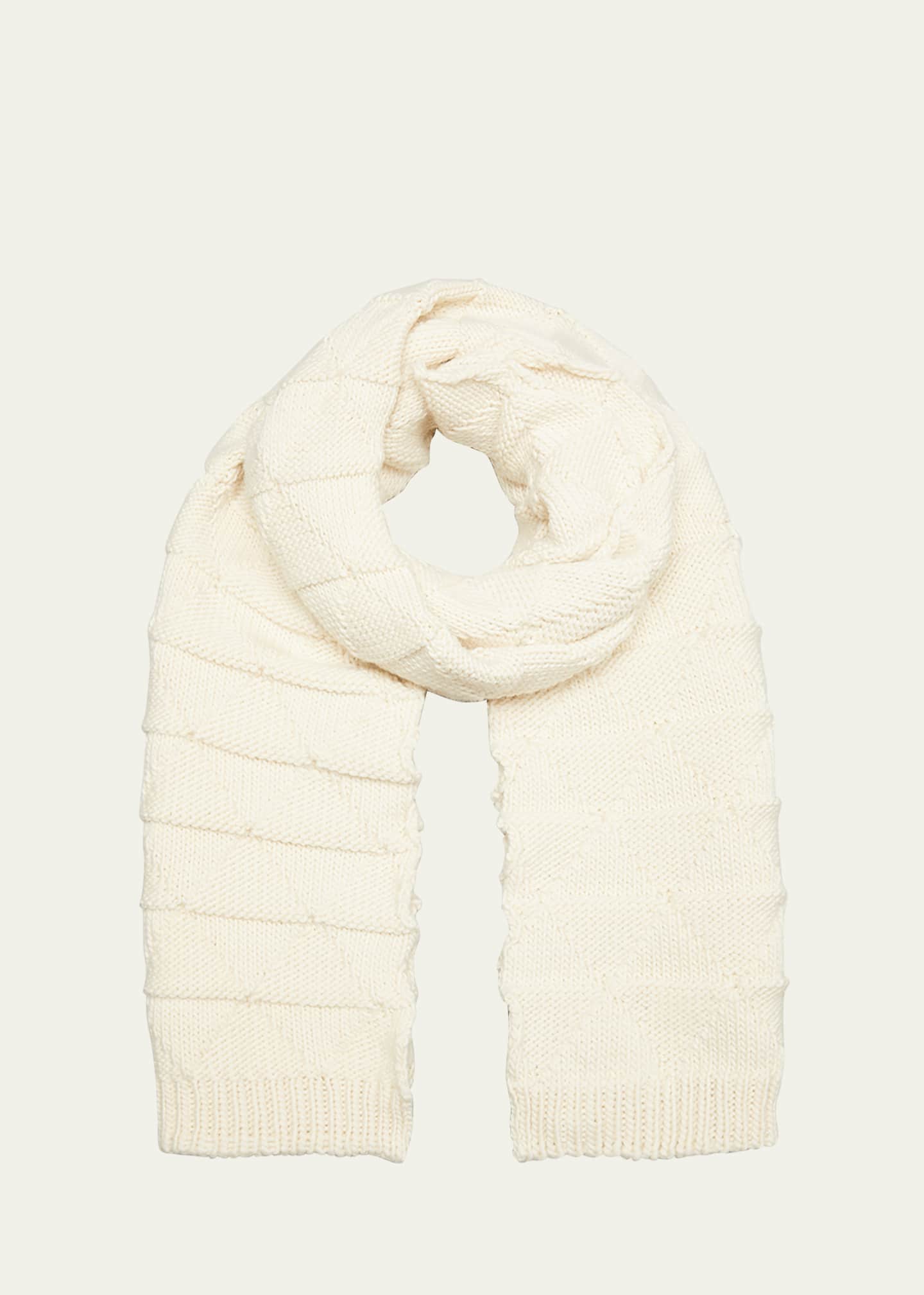 Bottega Veneta Single Crochet Knit Wool Scarf Bergdorf Goodman