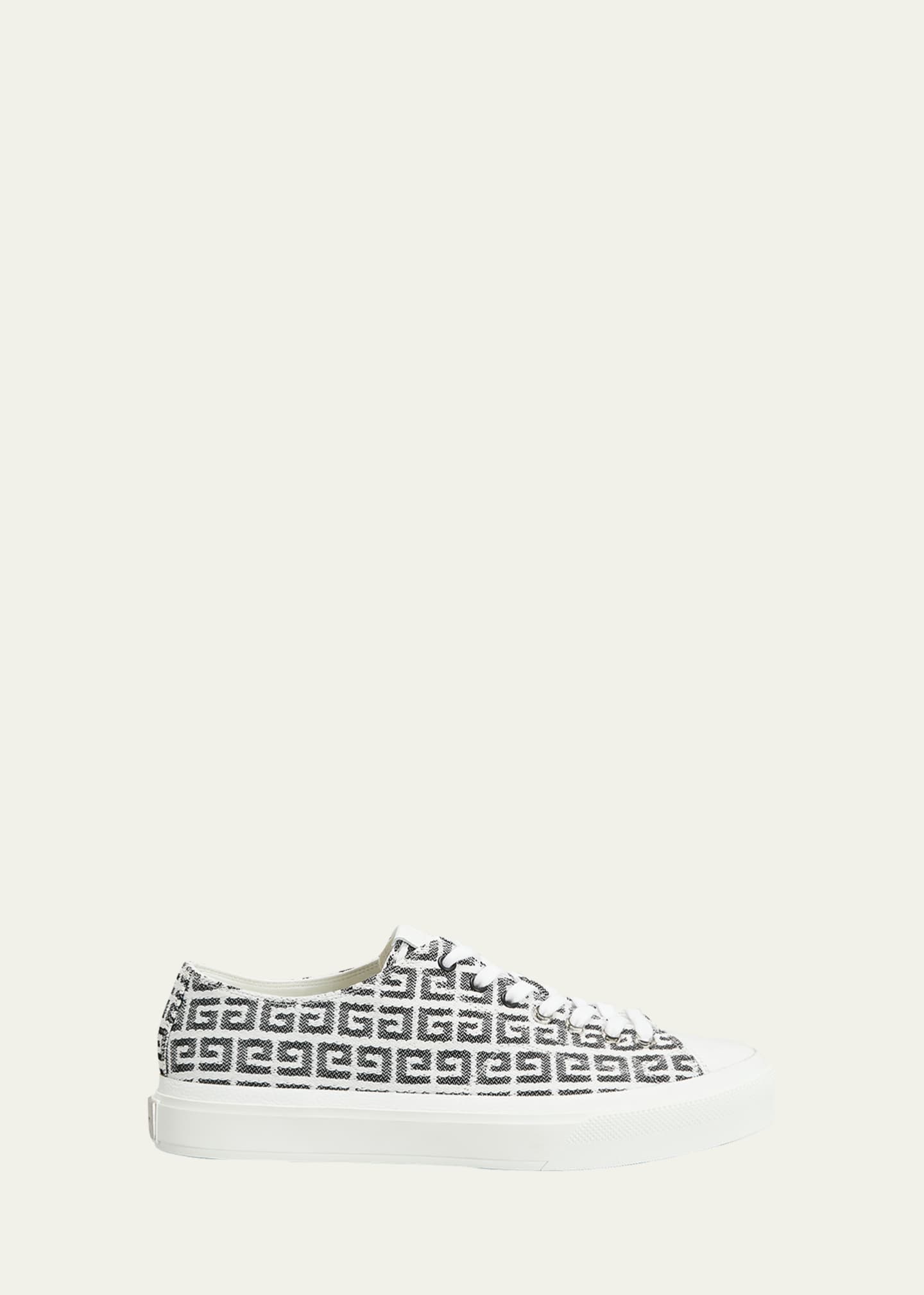 Givenchy Men s City Allover Logo Canvas Low Top Sneakers