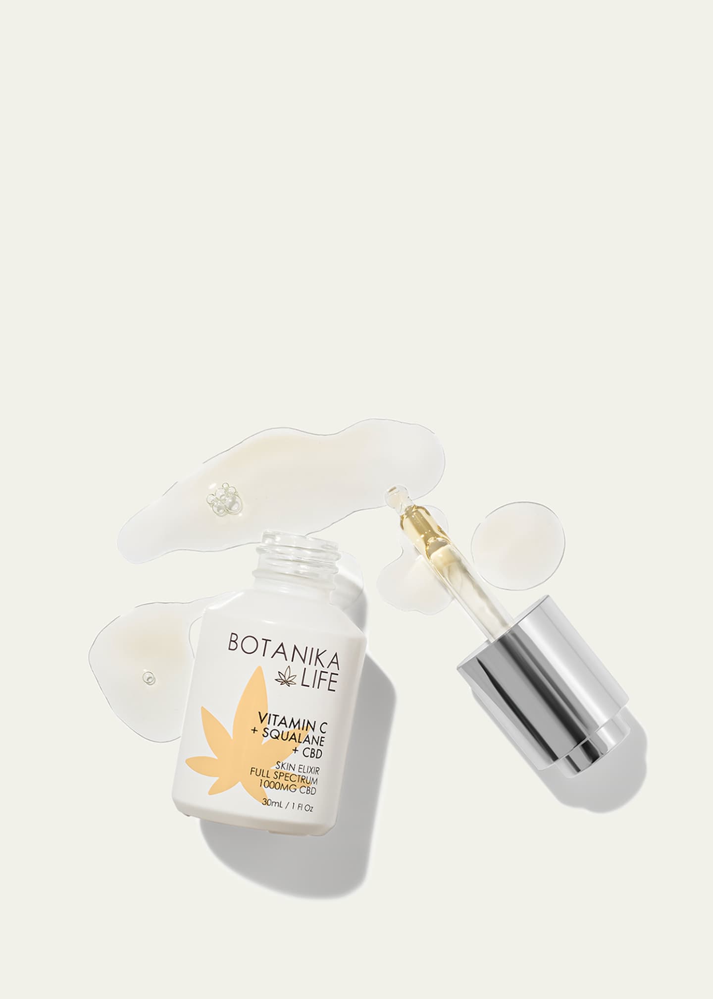 Botanika Life Skin Elixir with Vitamin C + Squalane + Full-Spectrum 1000mg CBD, 1 oz. Image 3 of 5