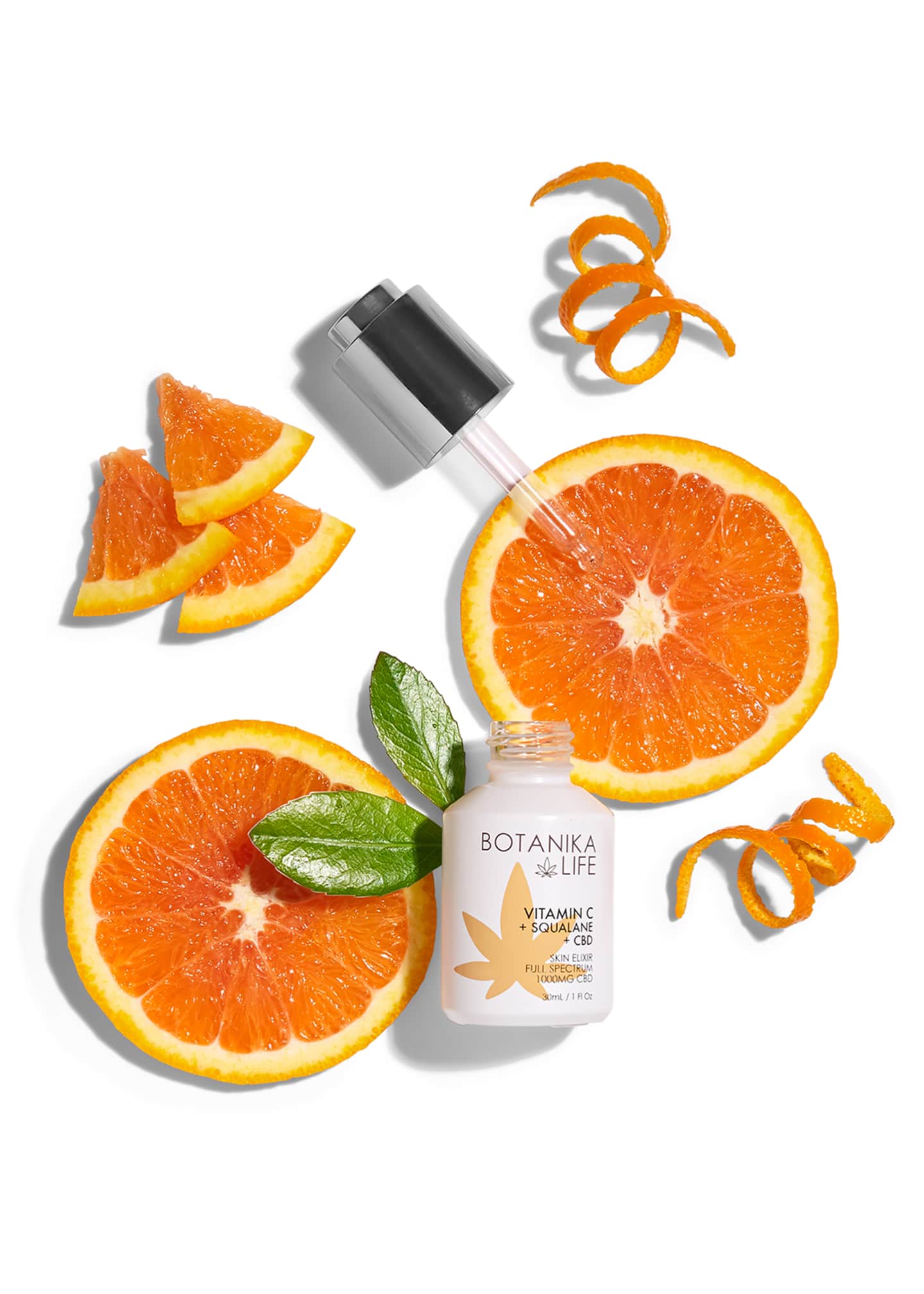 Botanika Life Skin Elixir with Vitamin C + Squalane + Full-Spectrum 1000mg CBD, 1 oz. Image 4 of 5