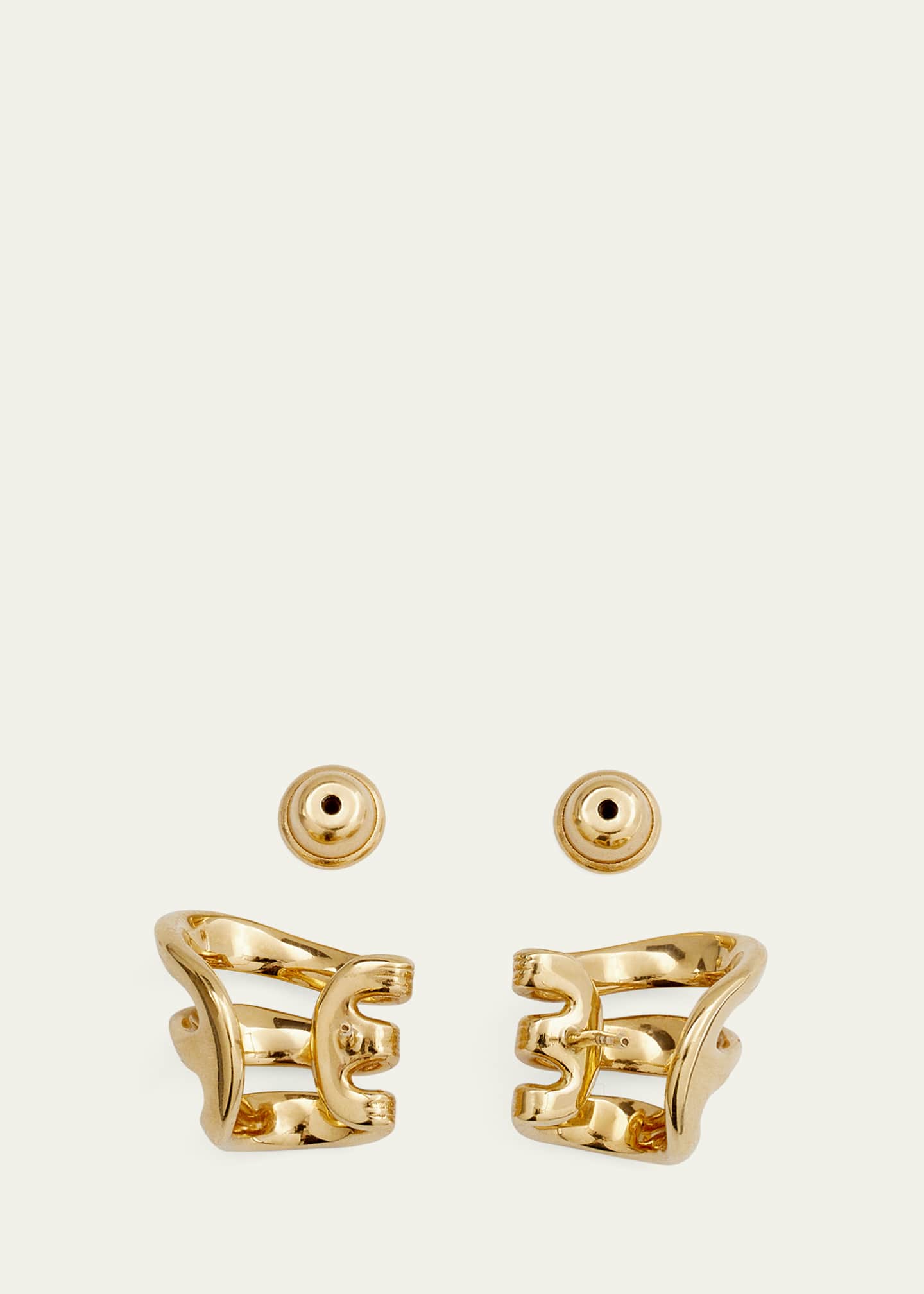 Fernando Jorge Stream Lines Triple Hoop Earrings Image 4 of 4