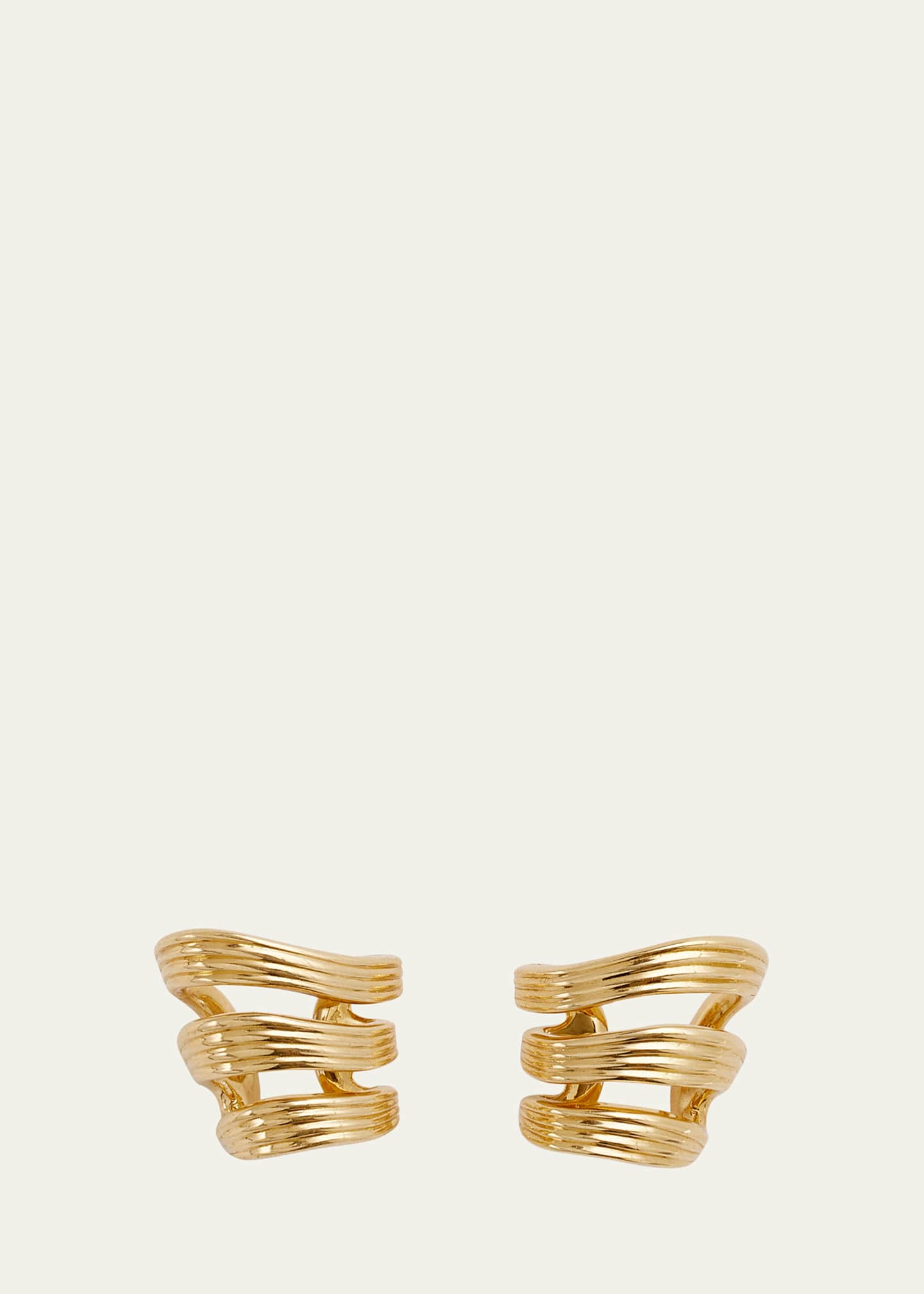 Fernando Jorge Stream Lines Triple Hoop Earrings Image 1 of 4