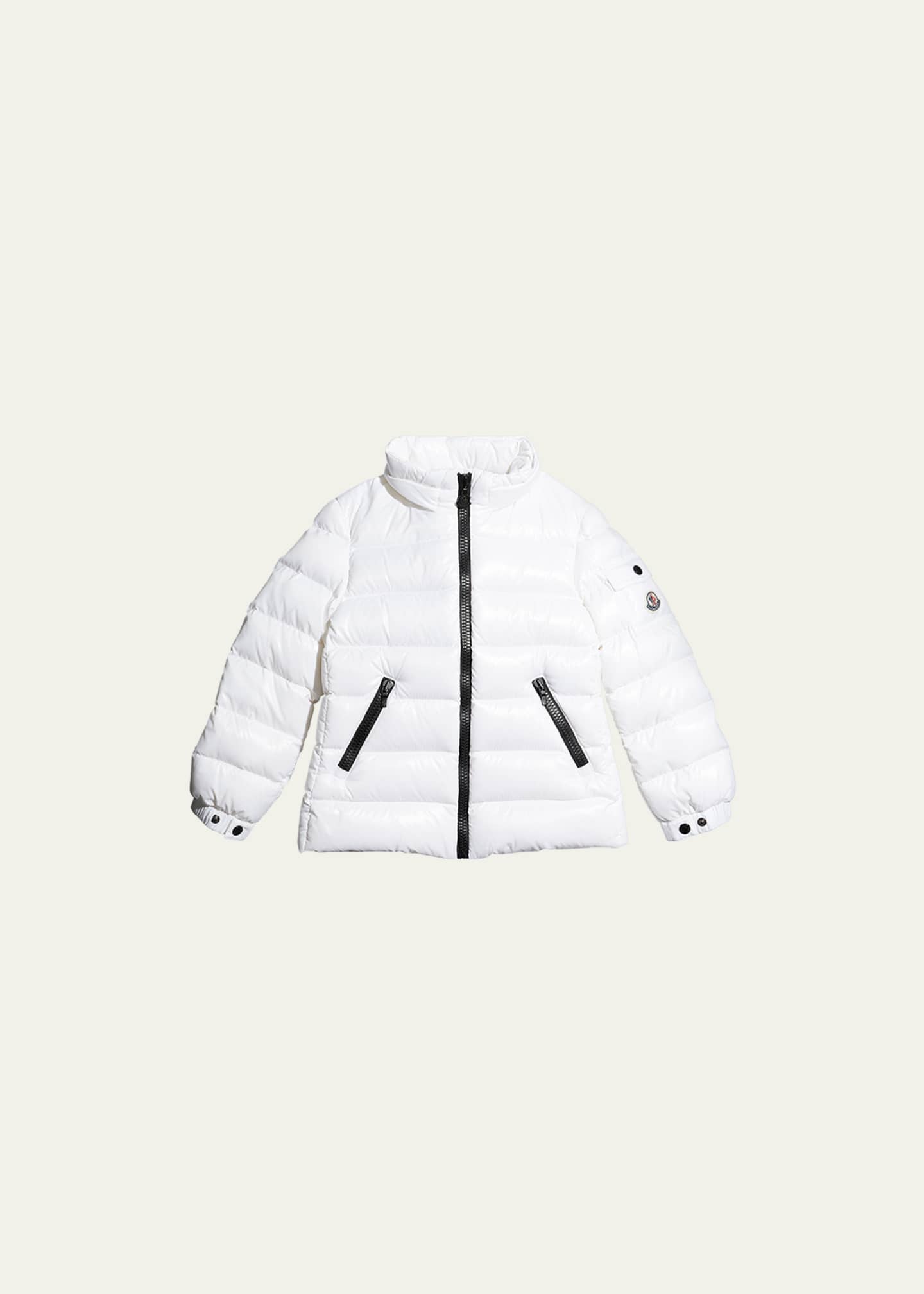 Moncler Girl's Bady Quilted Jacket, Size 4-6 Image 2 of 4
