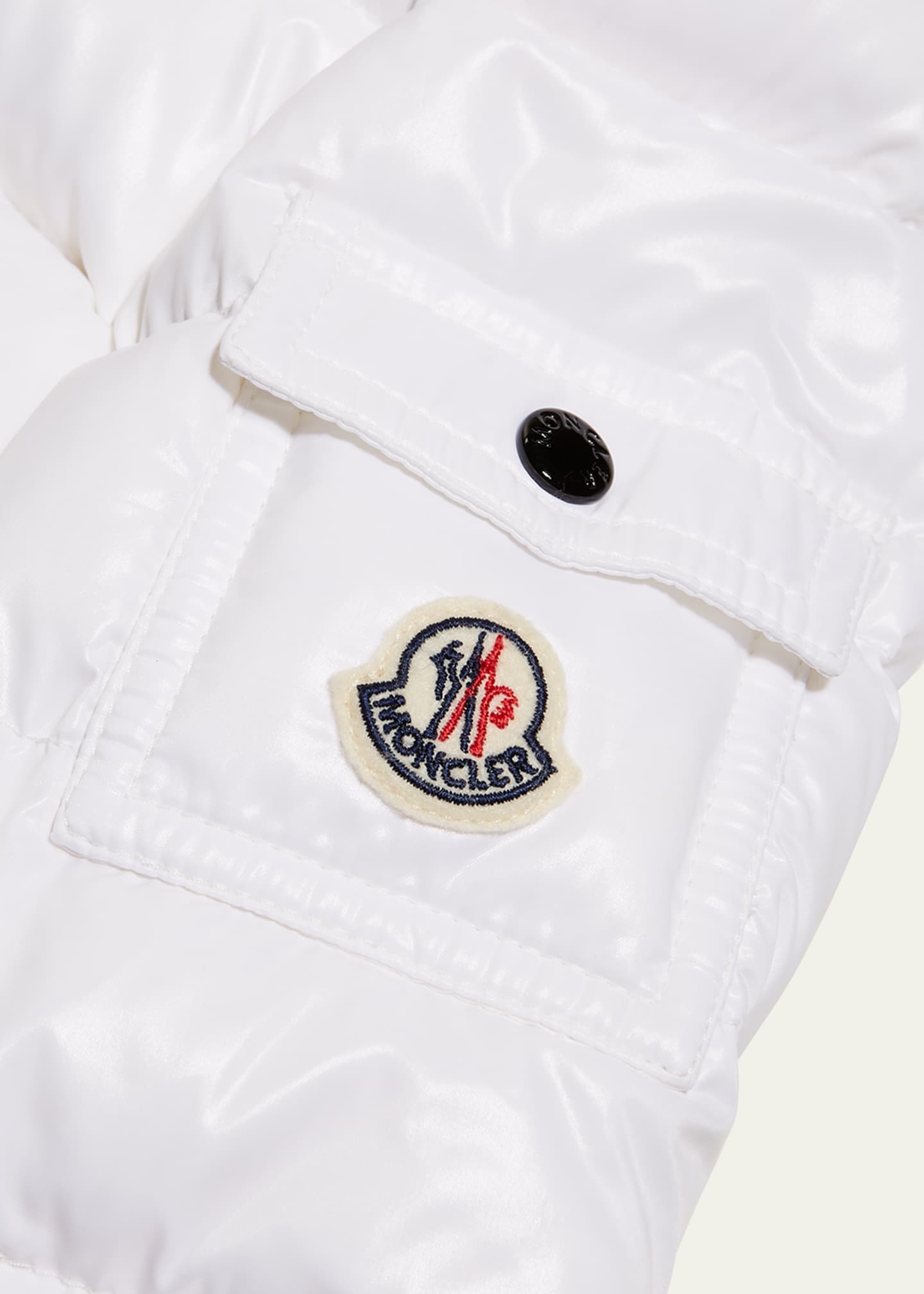 Moncler Girl's Bady Quilted Jacket, Size 4-6 Image 4 of 4
