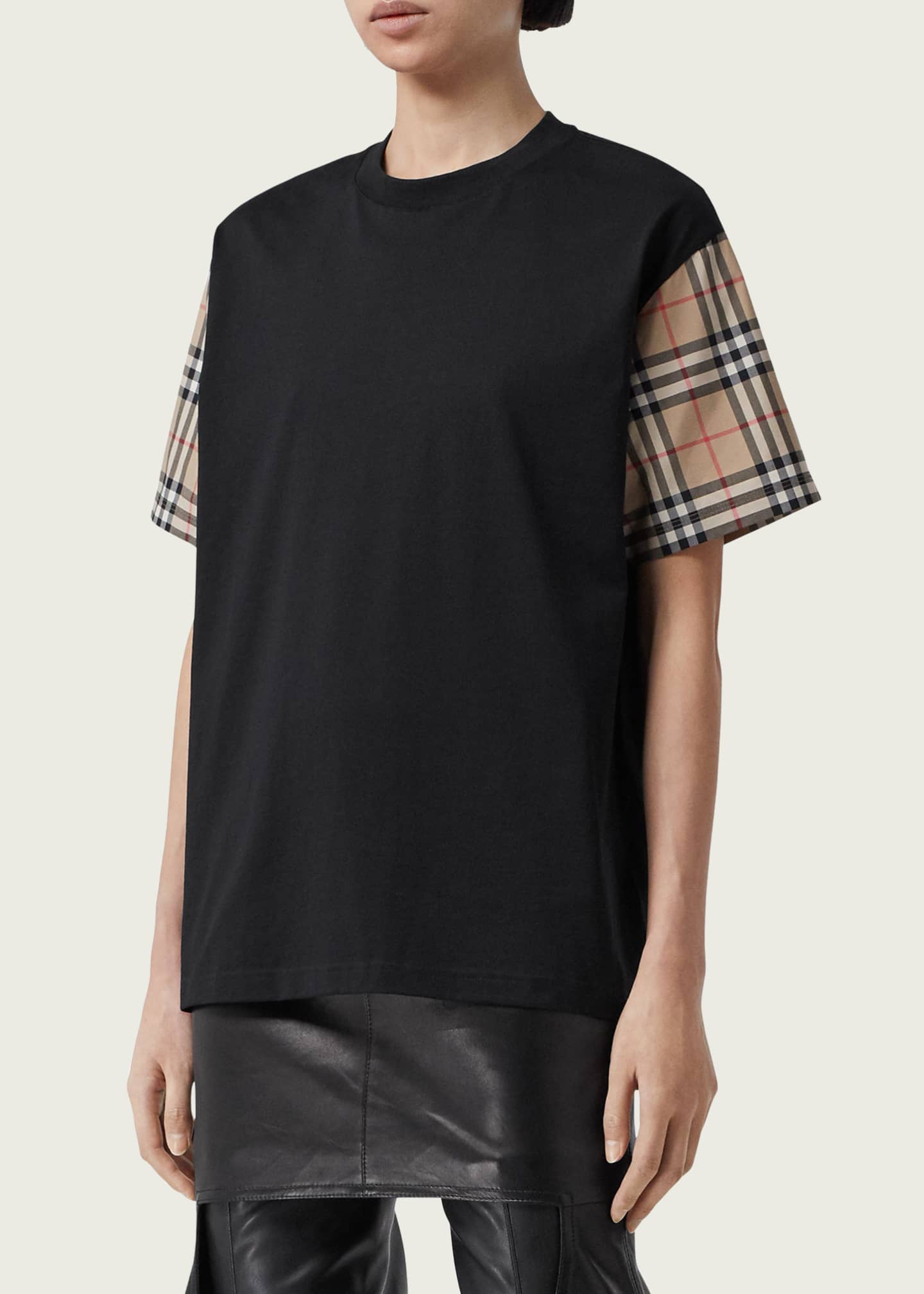 Burberry check t shirt hotsell