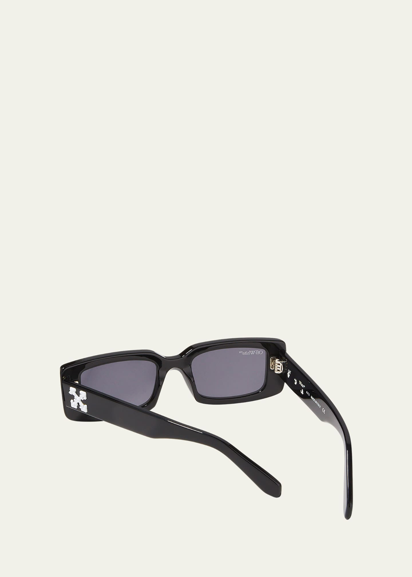 Sugara Enterprise Arthur Off White Rectangle-frame Sunglasses For