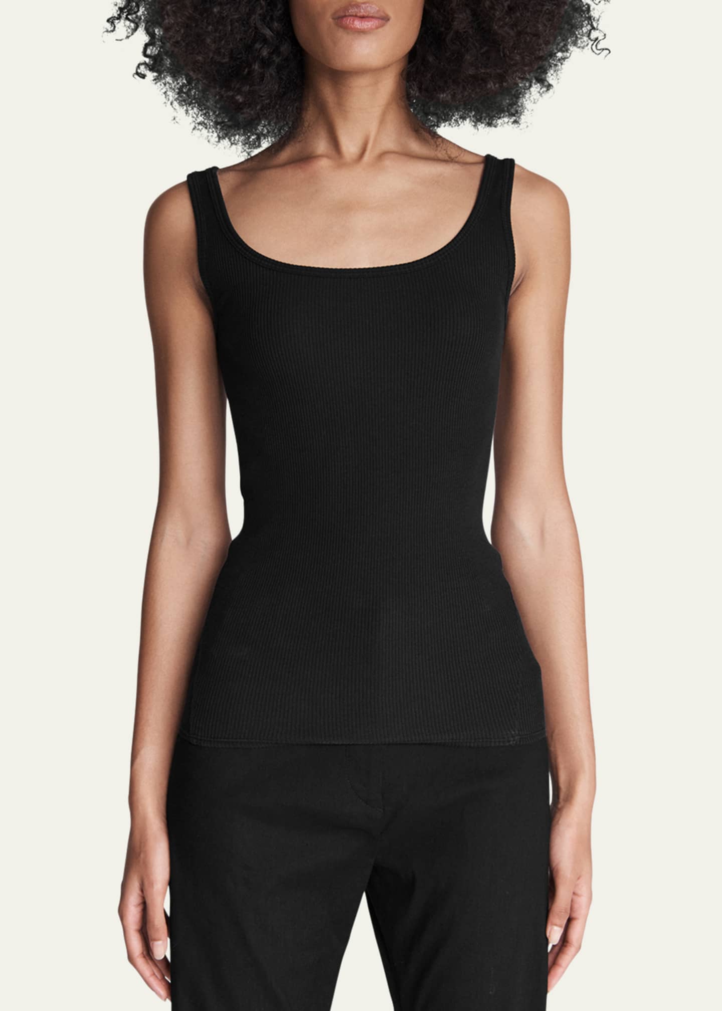 Rag & Bone The Essential Rib Scoop-Neck Tank Image 4 of 5