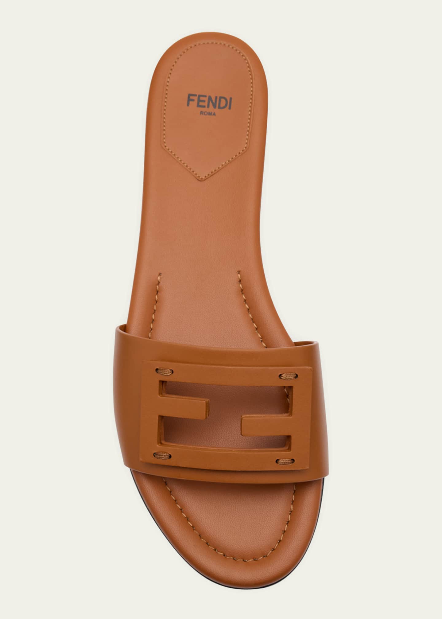 Fendi Baguette FF Tube Medallion Flat Sandals Image 6 of 6