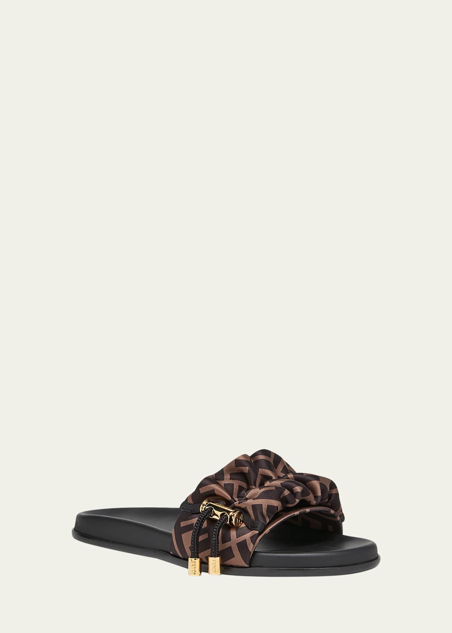 Fendi Illusion FF Slide Sandals Image 3 of 6