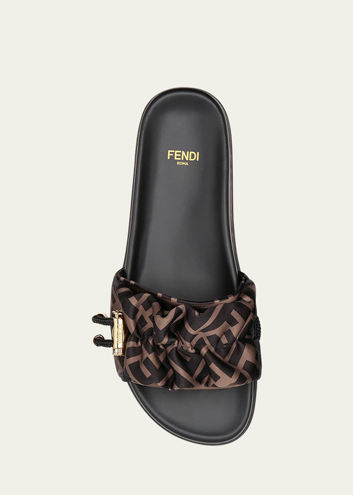 Fendi Illusion FF Slide Sandals Image 6 of 6