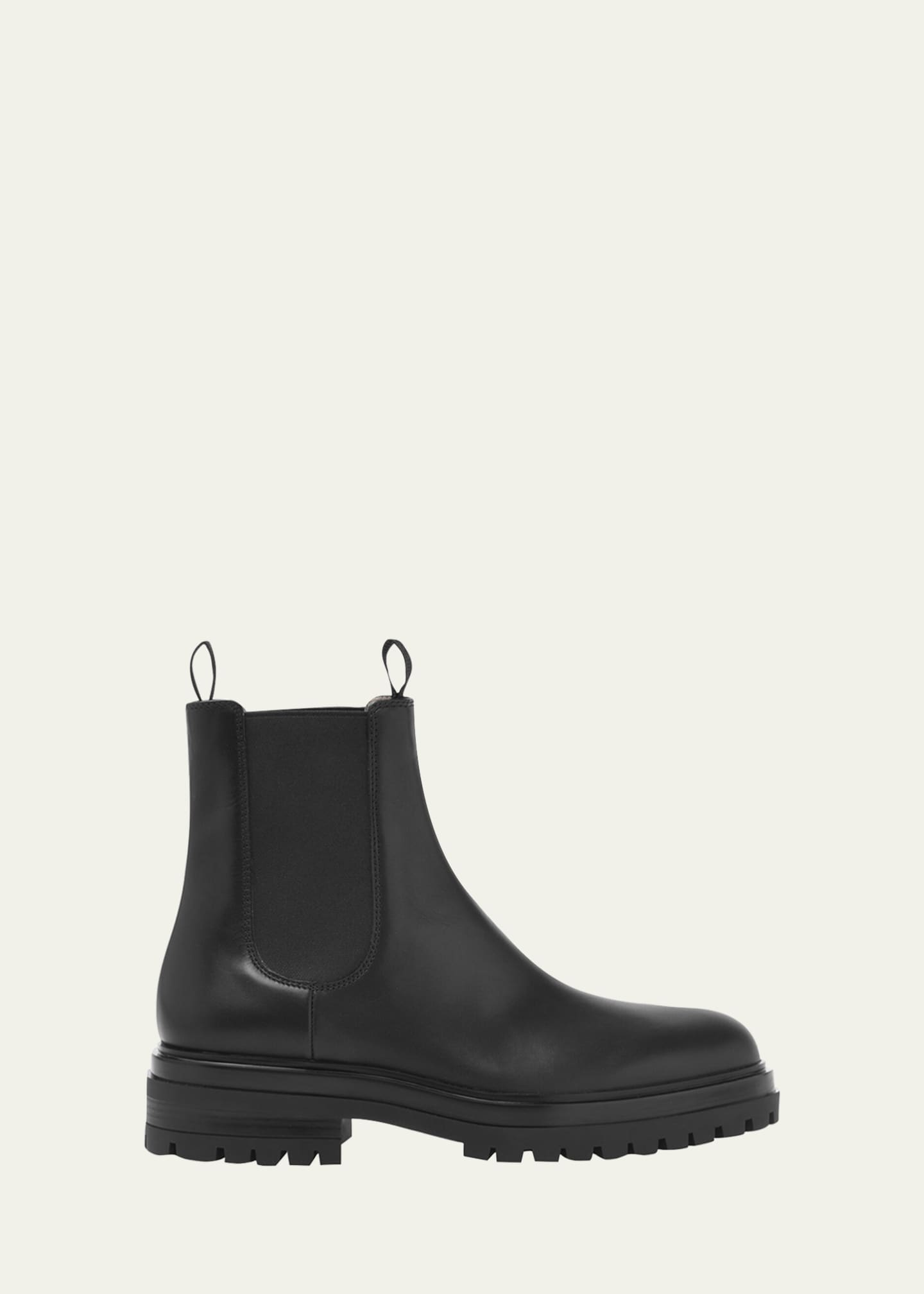 Gianvito Rossi Men s Chester Lug Sole Leather Chelsea Boots