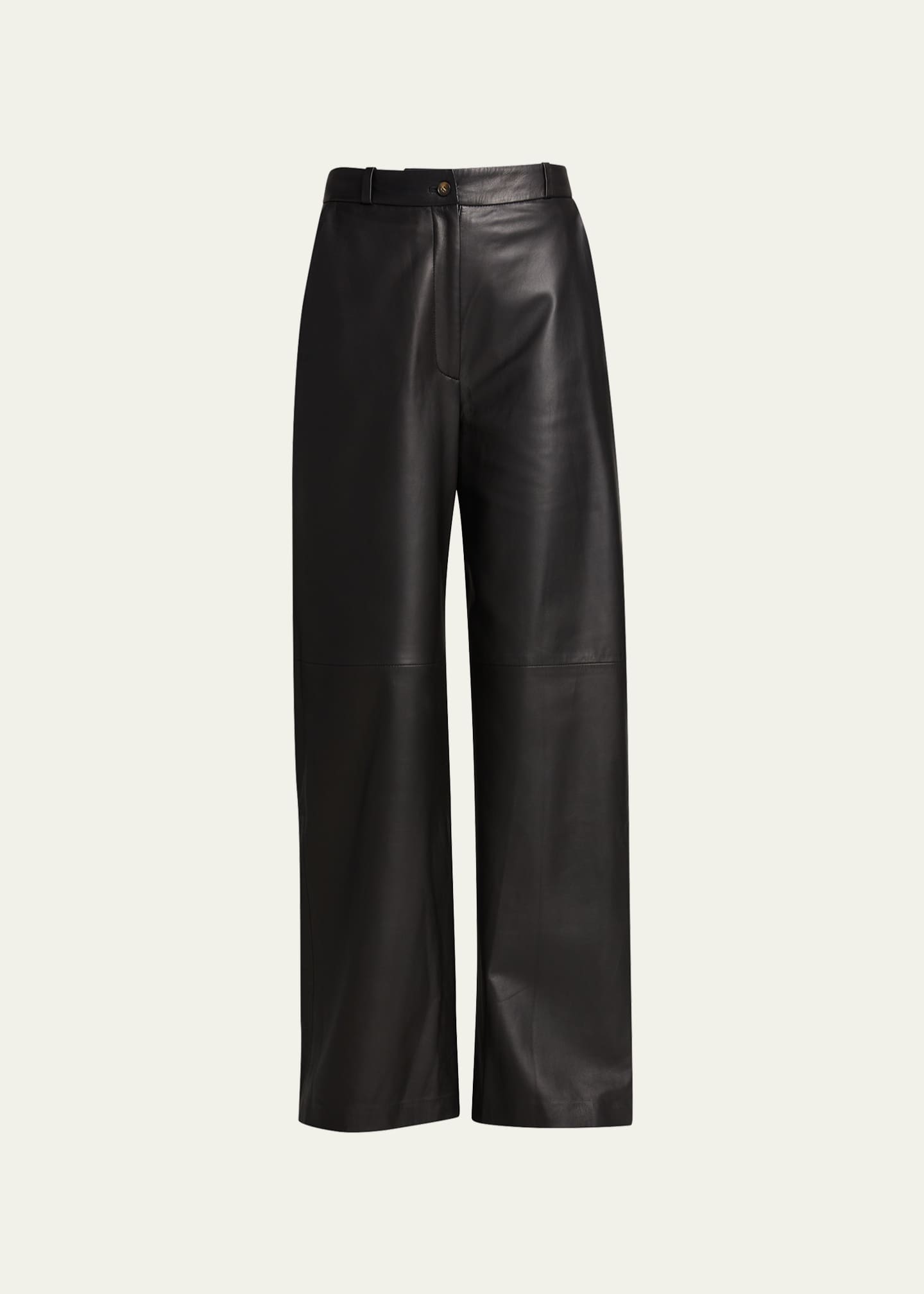 Loulou Studio Noro Wide-Leg Leather Pants - Bergdorf Goodman