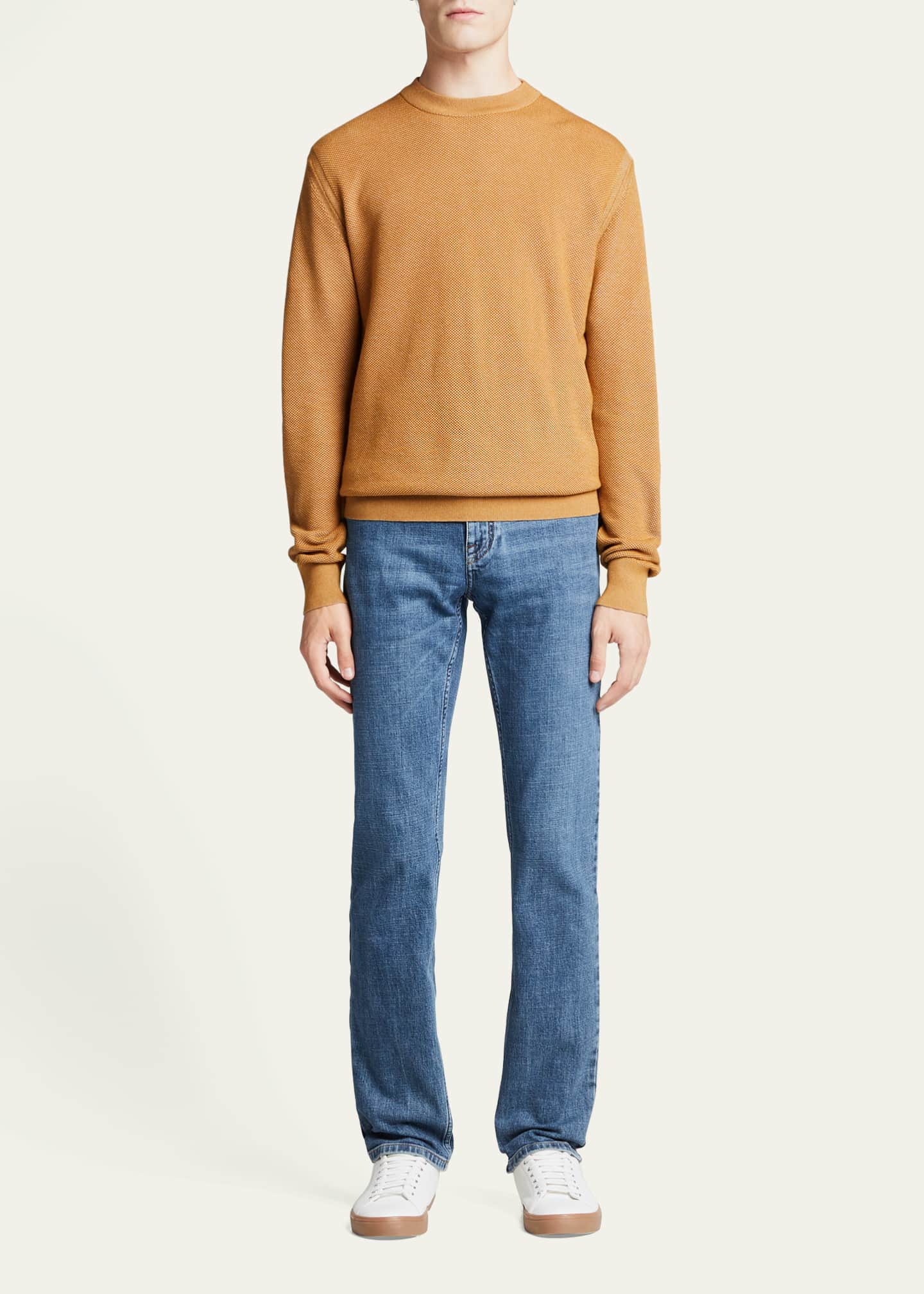 Brioni Men's Medium Wash Denim Jeans Image 2 of 5