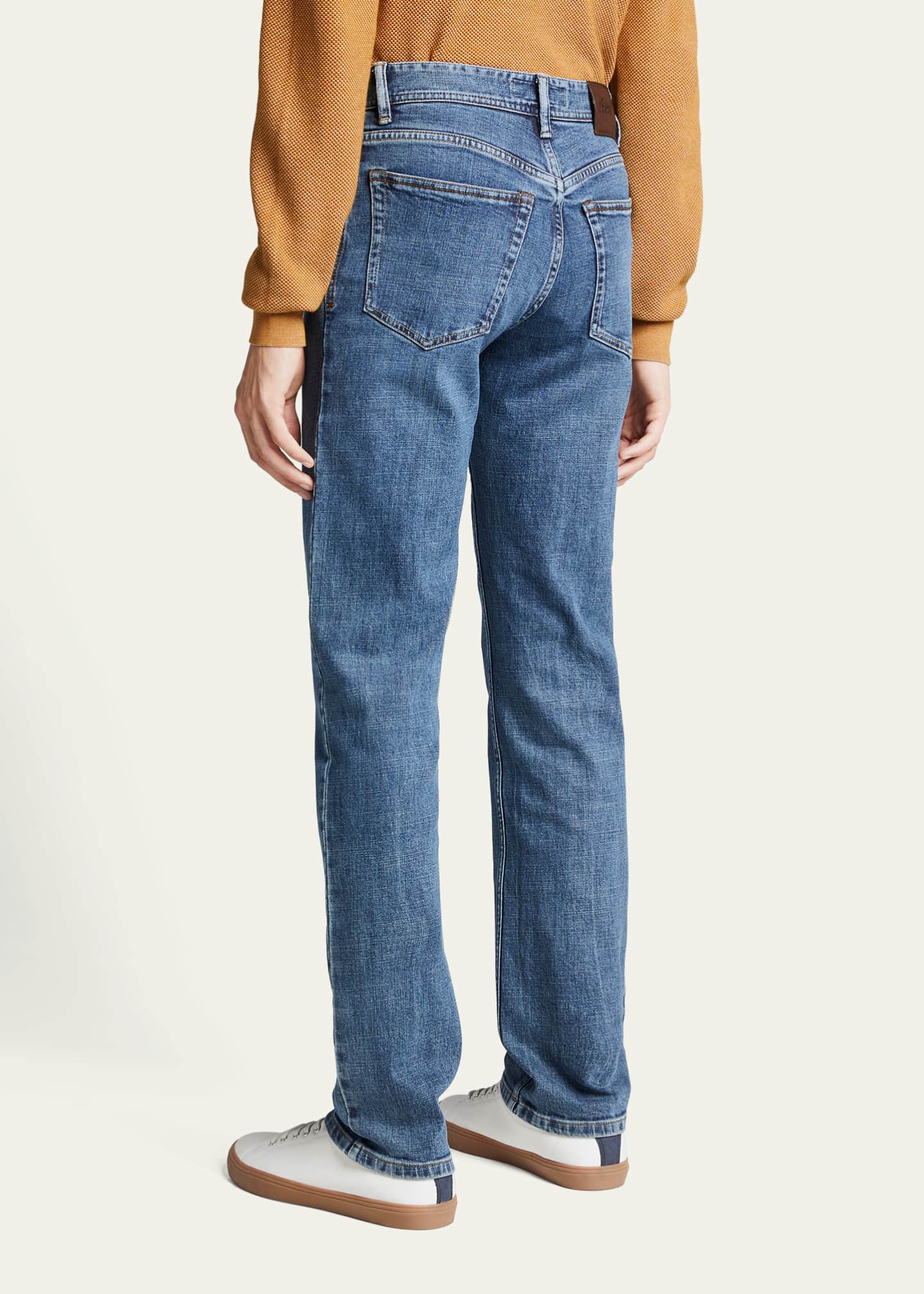 Brioni Men's Medium Wash Denim Jeans Image 3 of 5