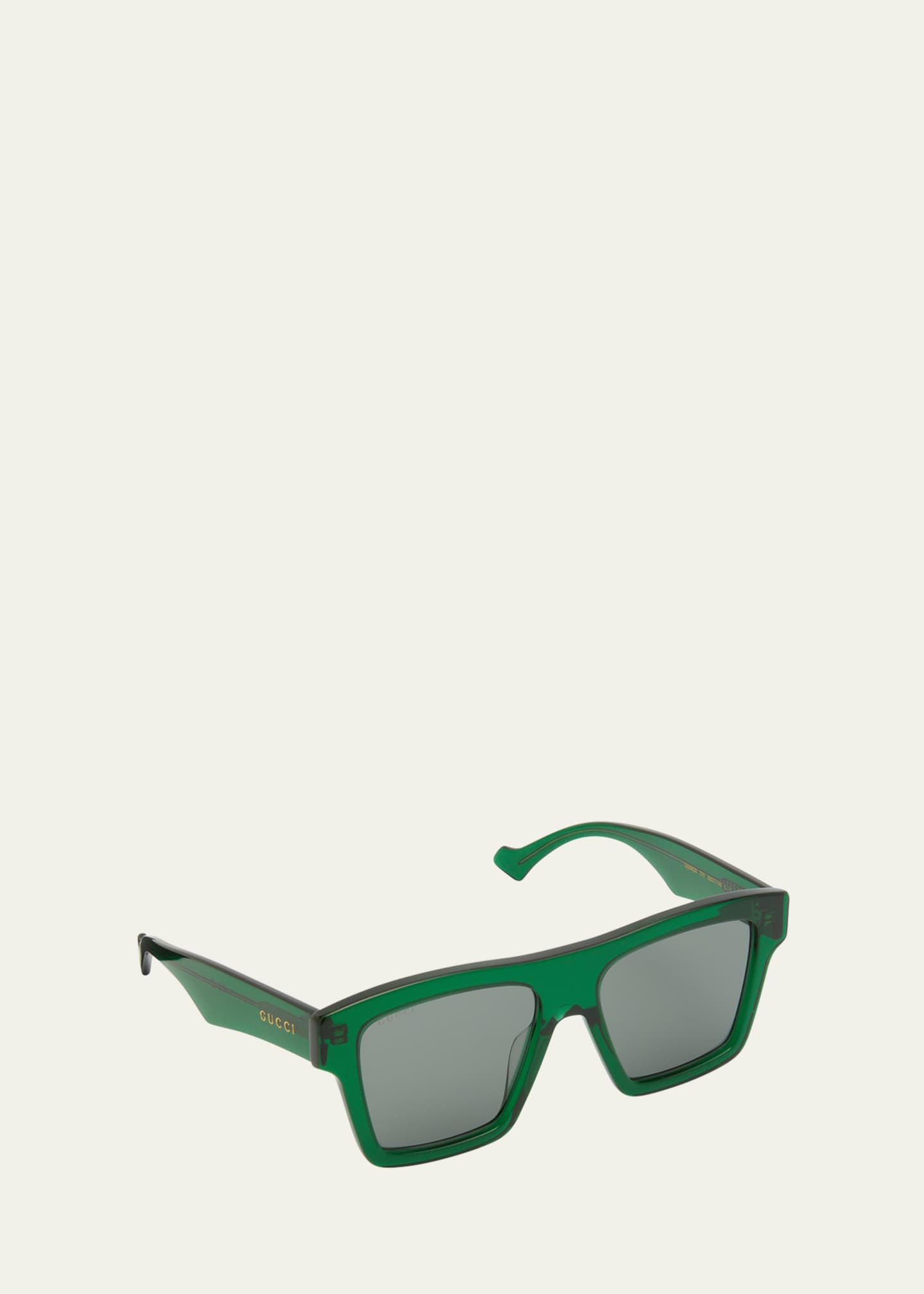 Gucci Men's Square Acetate Sunglasses Image 2 of 5