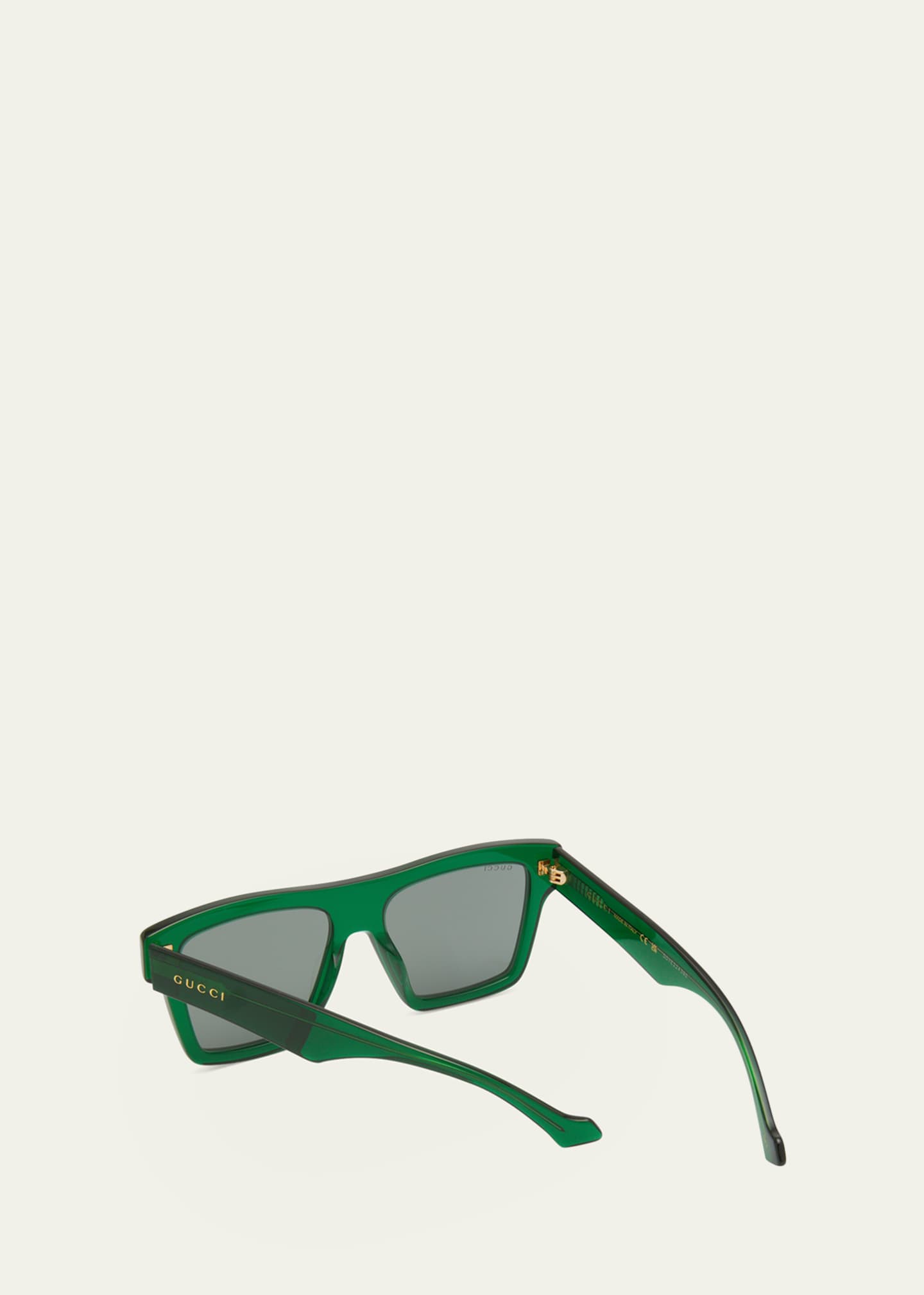Gucci Men's Square Acetate Sunglasses Image 3 of 5