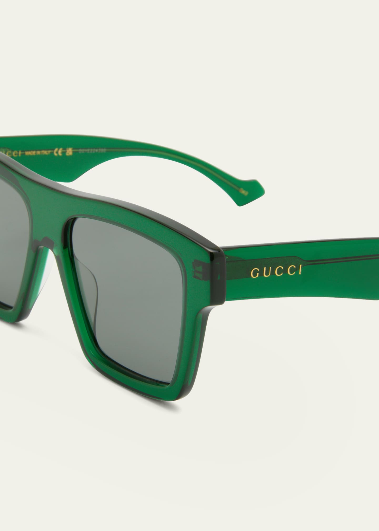 Gucci Men's Square Acetate Sunglasses Image 4 of 5