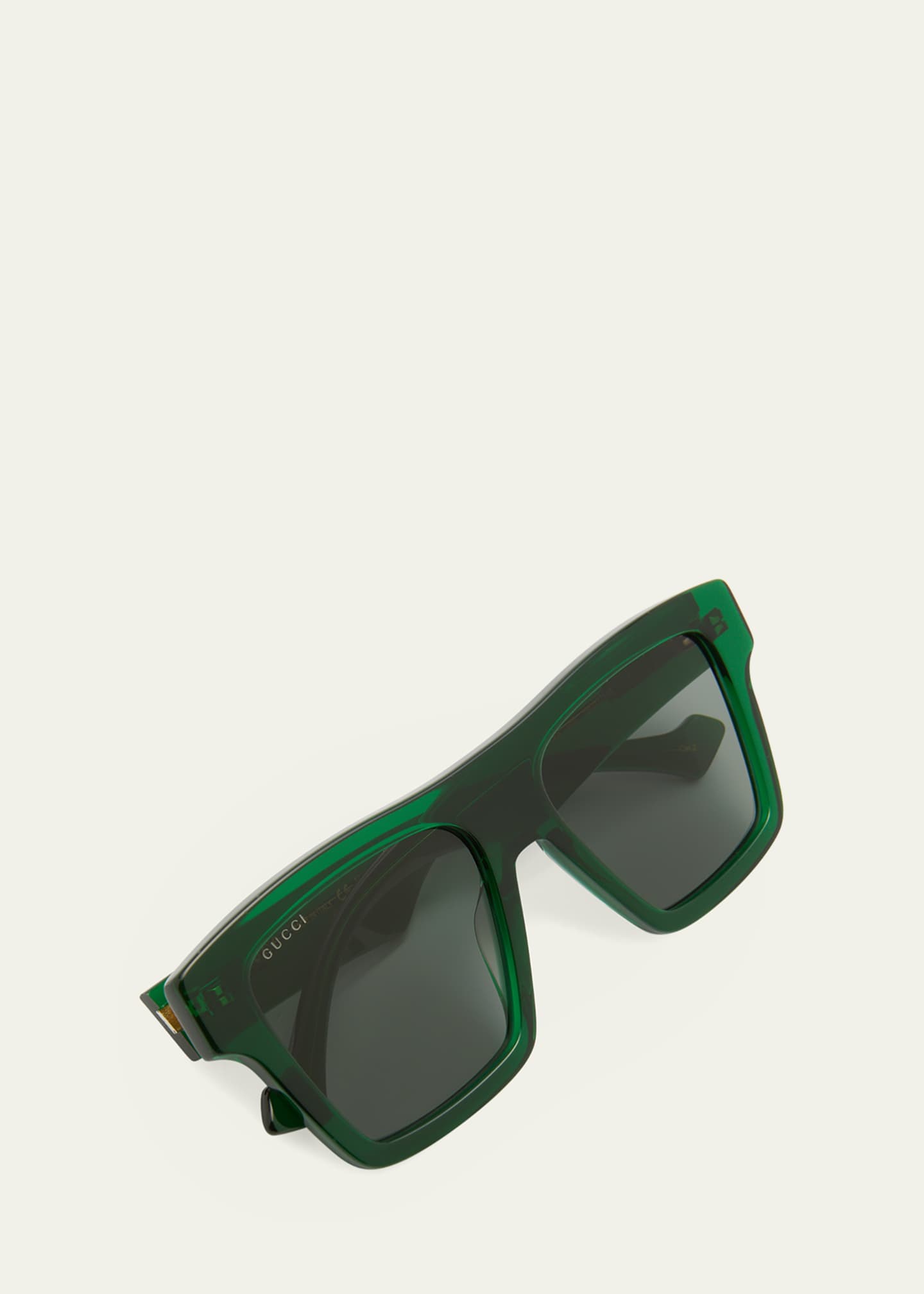 Gucci Men's Square Acetate Sunglasses Image 5 of 5
