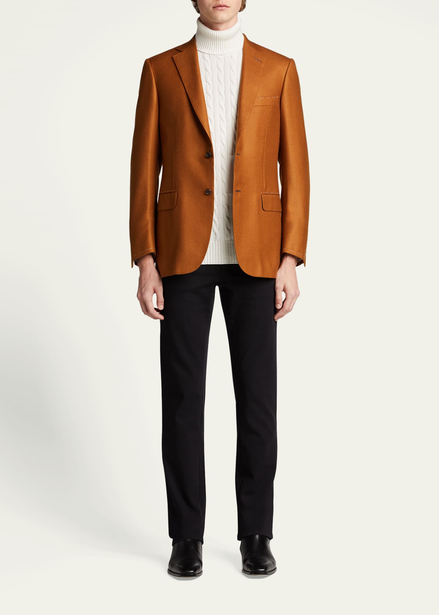 Brioni Men's Solid Cashmere Blazer - Bergdorf Goodman