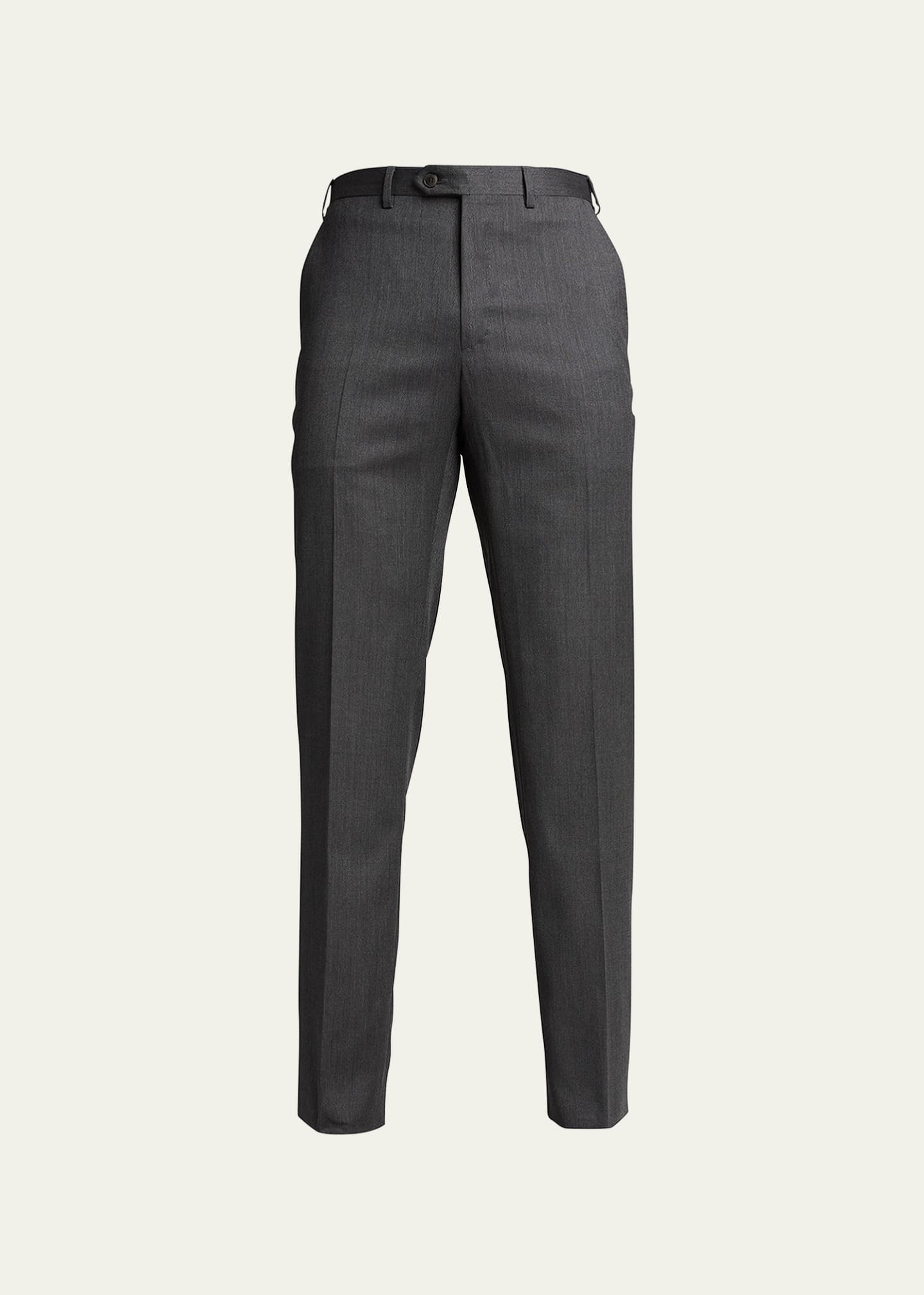 Brioni Men's Wool Straight-Leg Pants 