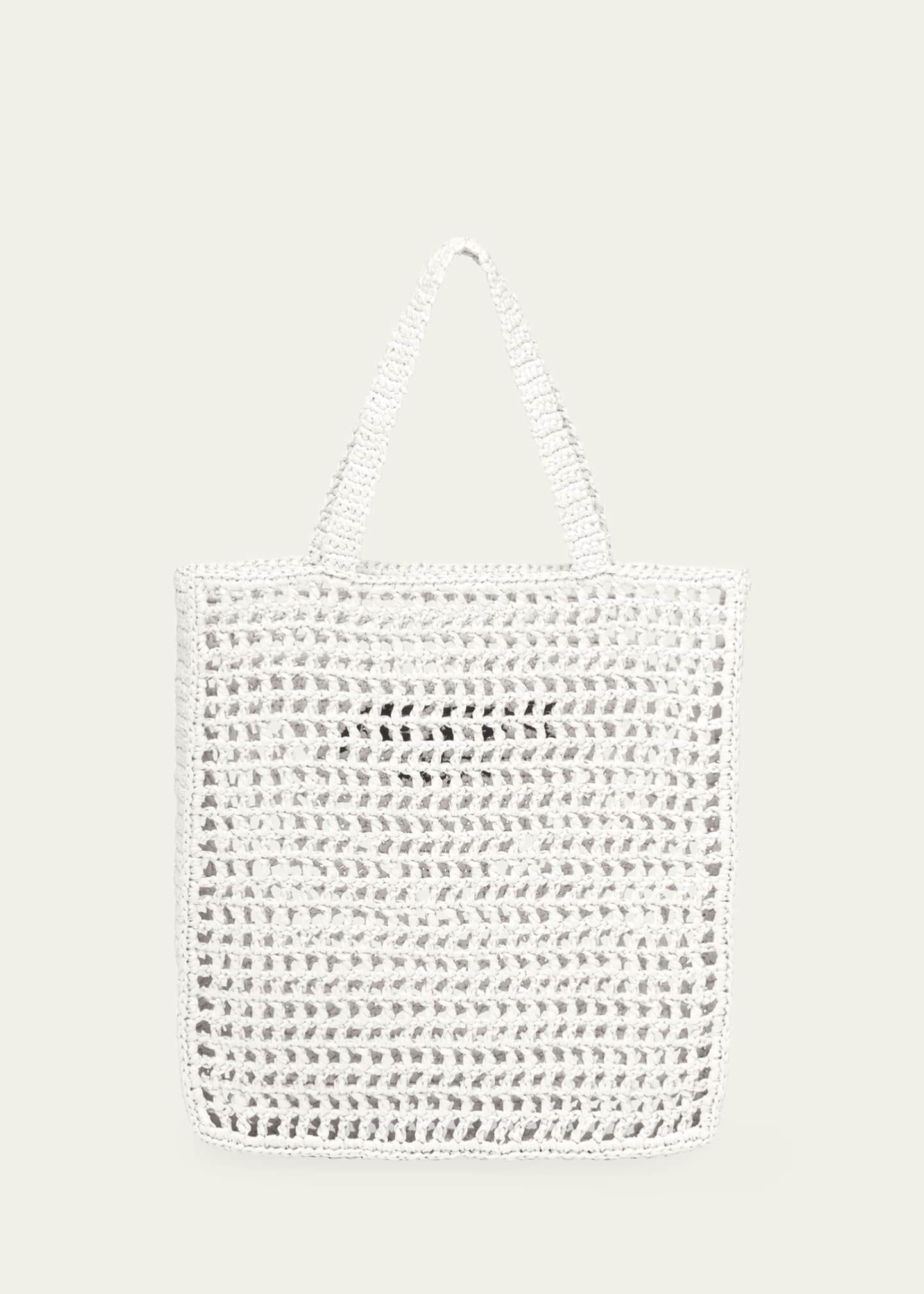 Prada Bicolor Woven Logo Shopper Tote Bag - Bergdorf Goodman