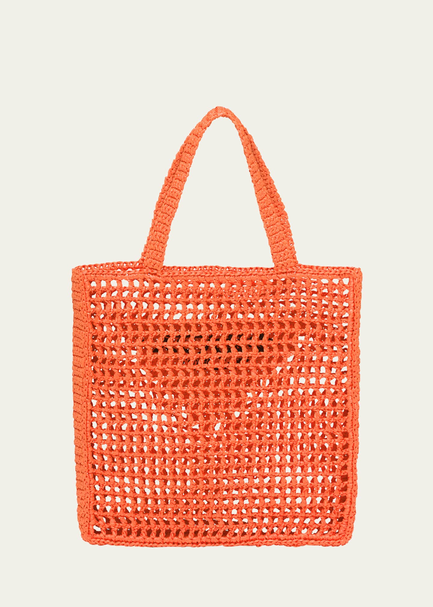 Prada Bicolor Woven Logo Shopper Tote Bag - Bergdorf Goodman