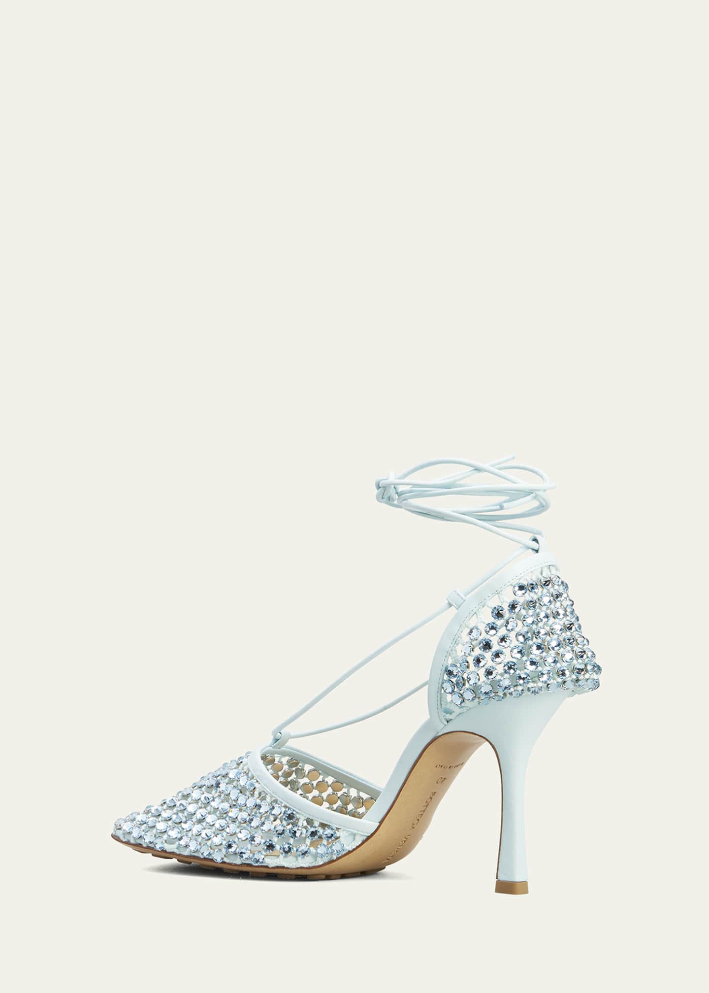 bottega veneta multi strap stretch high heel sandals