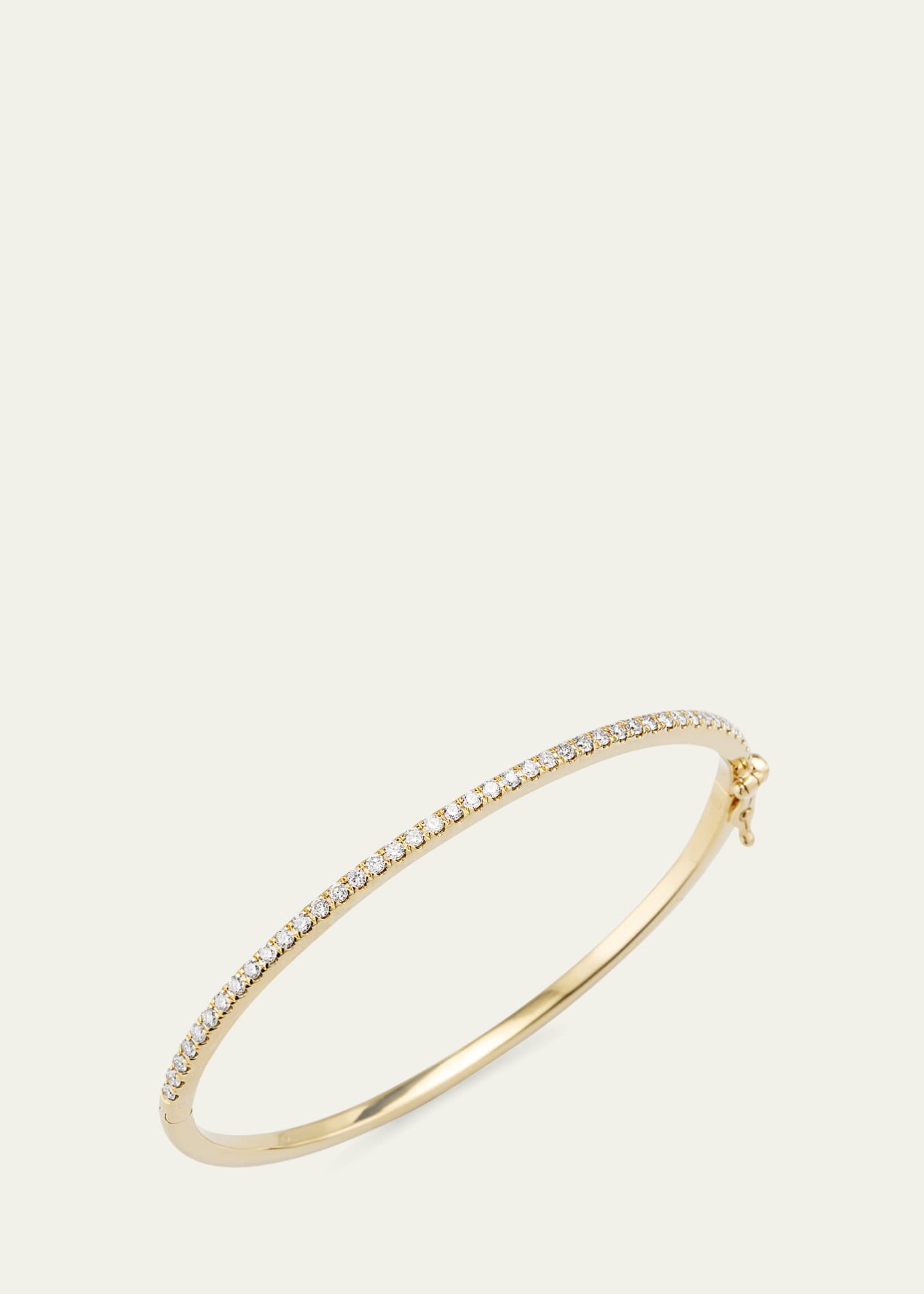 Sydney Evan 14K Yellow Gold Diamond Pave Bangle Image 3 of 4
