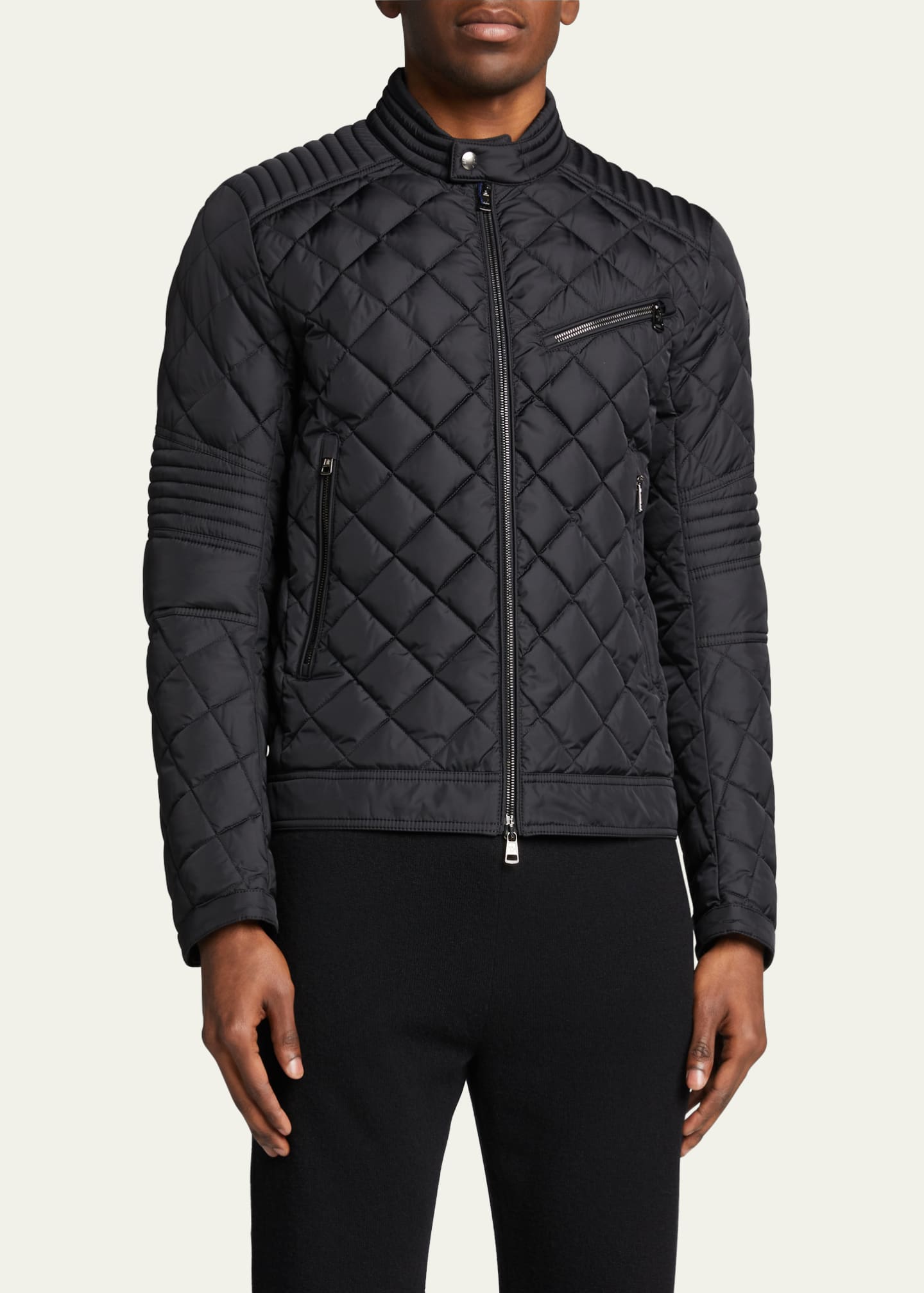 Moncler Men's Breitman Biker Jacket - Bergdorf Goodman