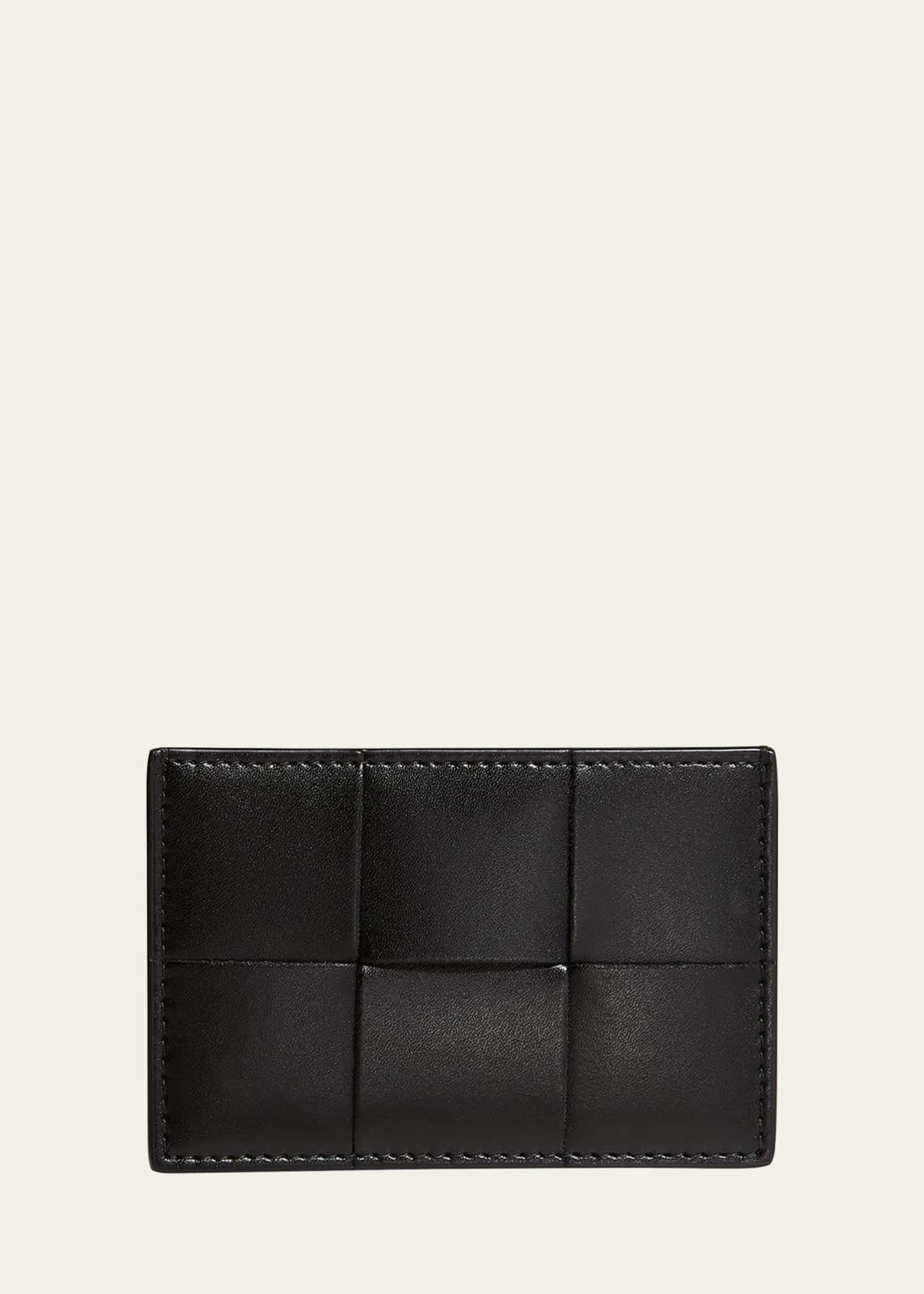 Bottega Veneta Men s Giant Intrecciato Leather Card Case Bergdorf Goodman
