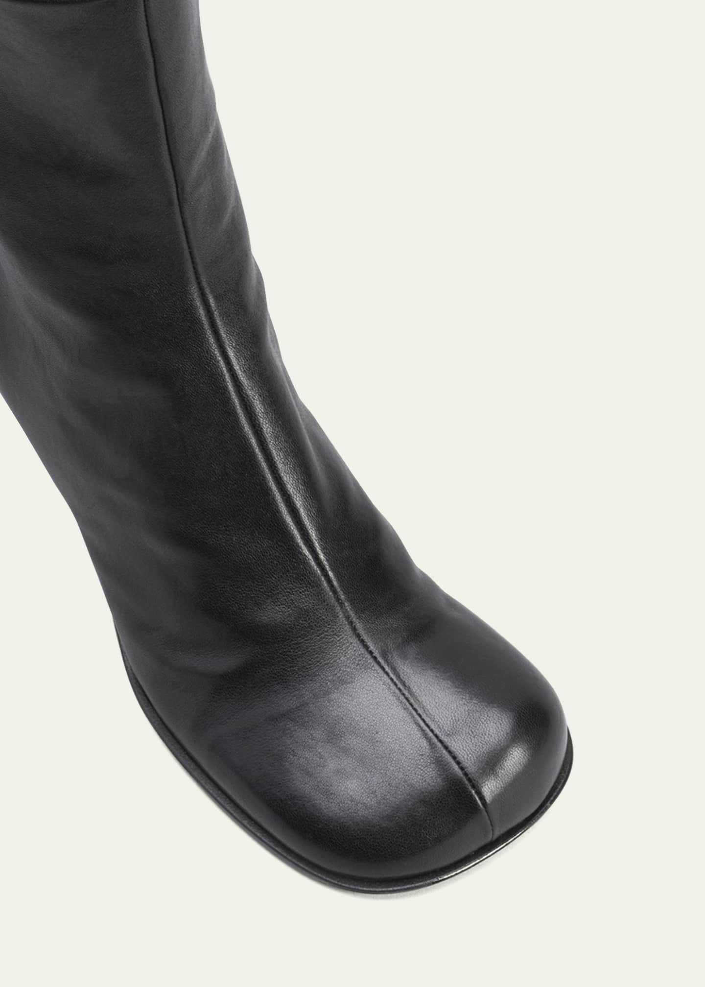 Bottega Veneta Bloc Stretch Leather Zip Ankle Booties - Bergdorf Goodman