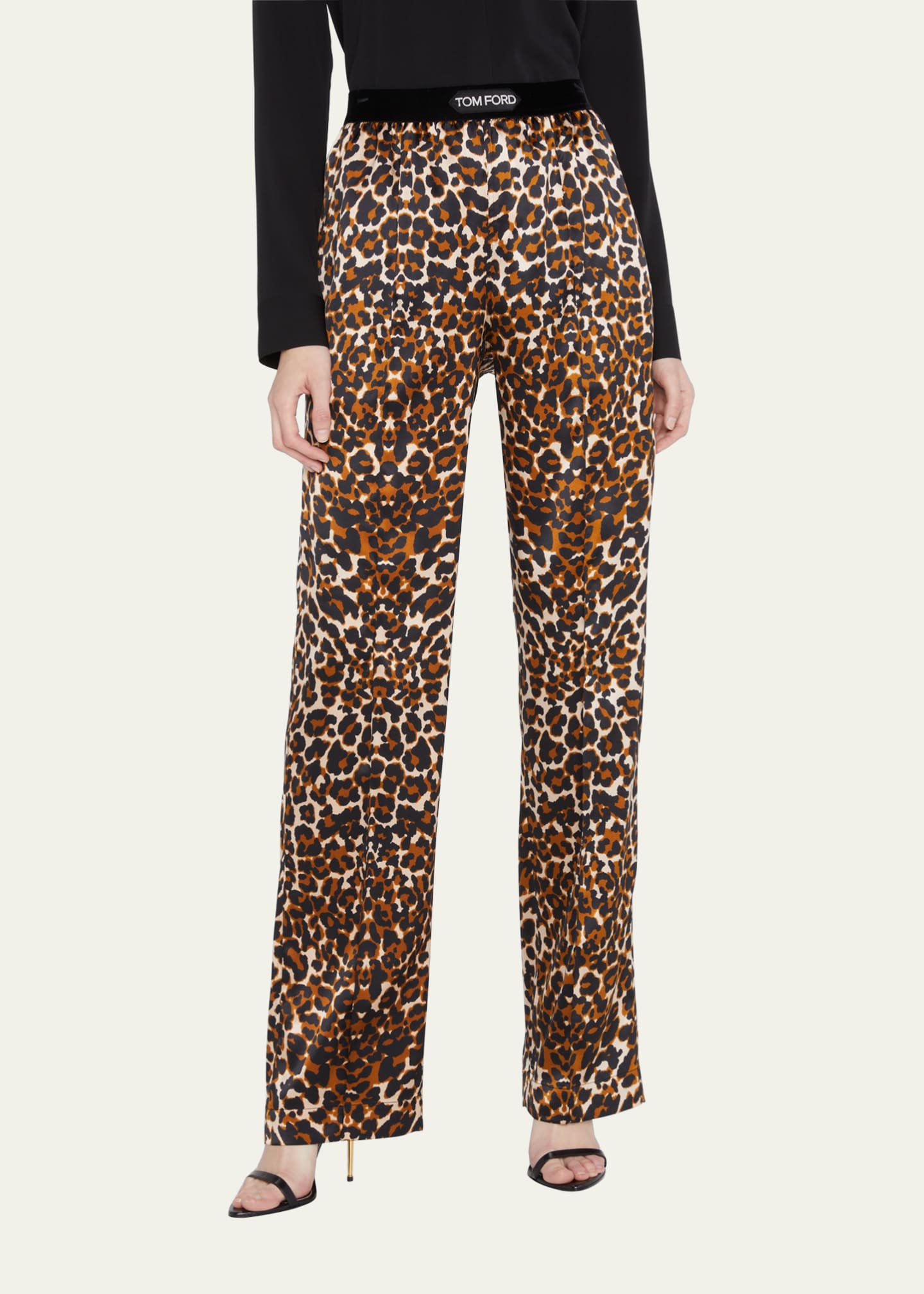 TOM FORD Leopard-Print Silk Pajama Pants - Bergdorf Goodman