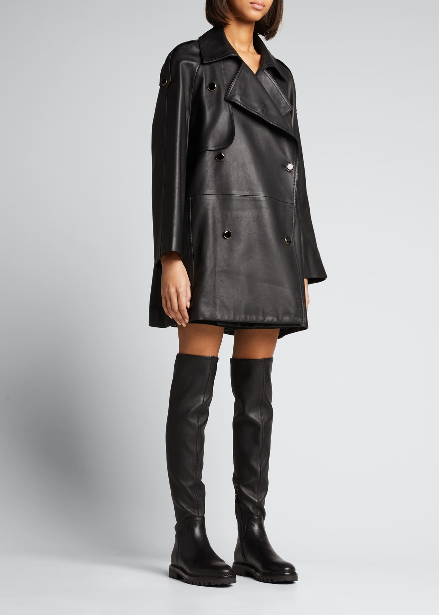 Vince Cabria Leather Over-The-knee Boots - Bergdorf Goodman