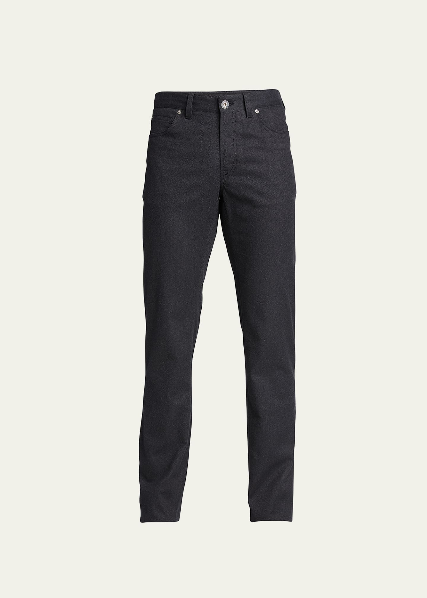Brioni Men's Flannel 5-Pocket Pants Image 1 of 5