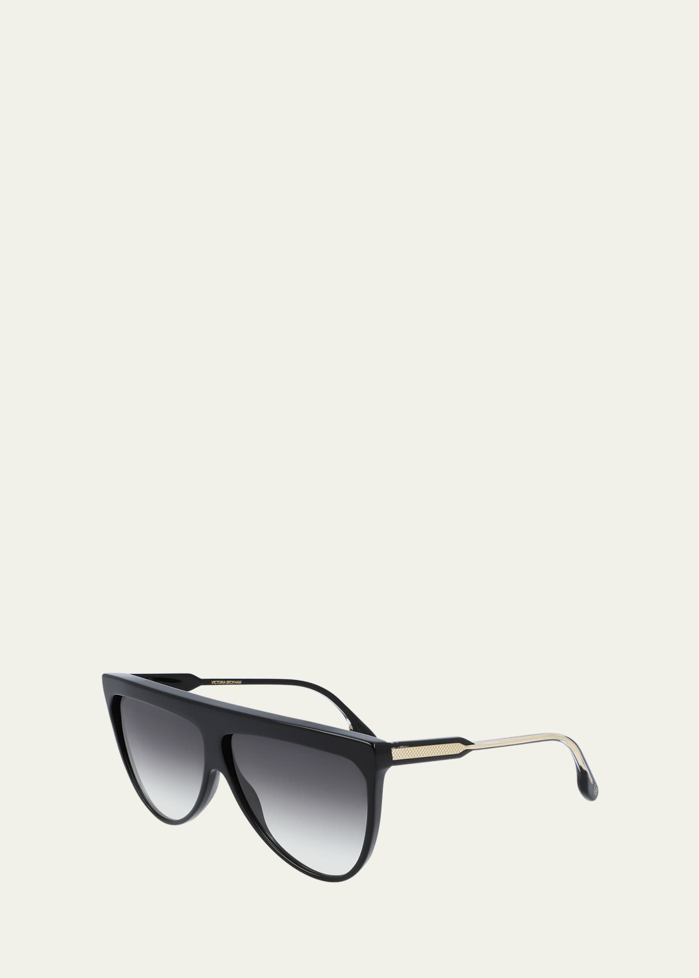 Victoria Beckham Guilloche Acetate Shield Sunglasses - Bergdorf Goodman