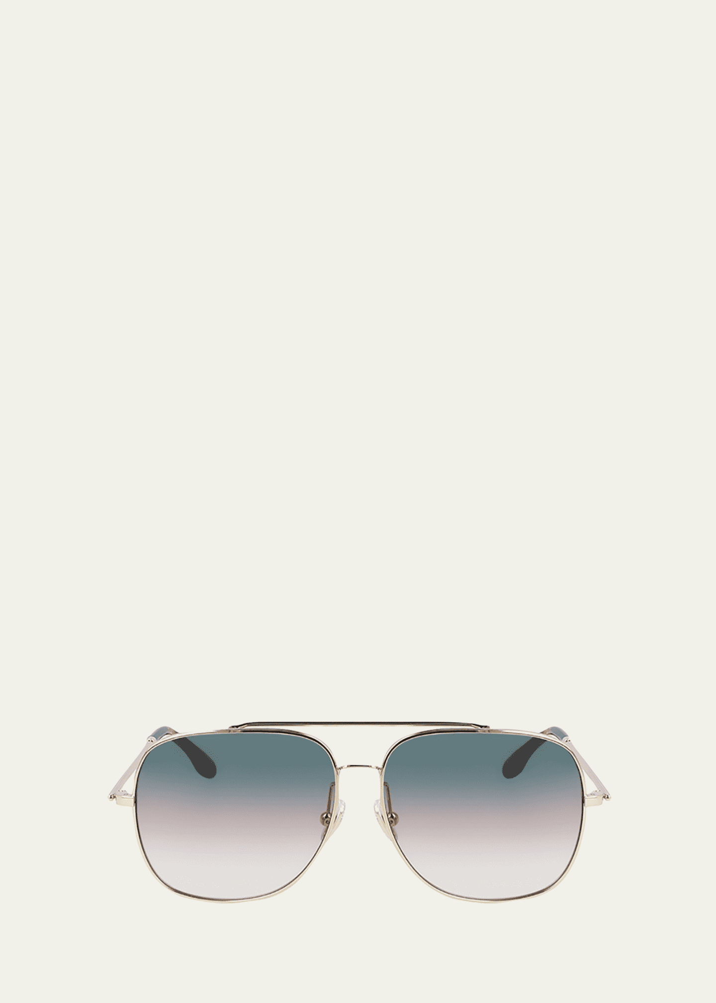 Victoria Beckham V Star Round Metal Aviator Sunglasses Bergdorf Goodman
