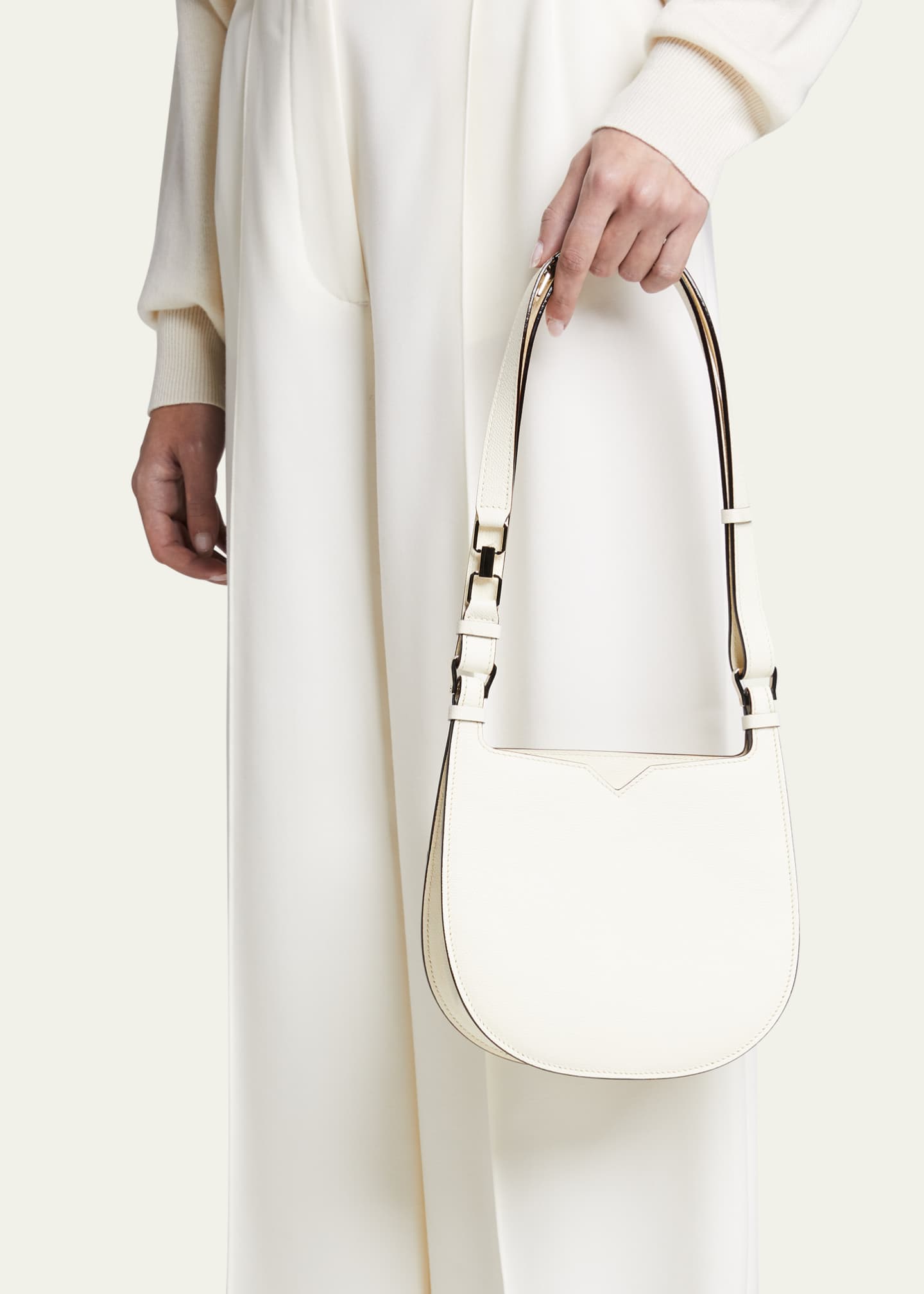 Valextra The Hobo Weekend Small Saddle Bag Bergdorf Goodman