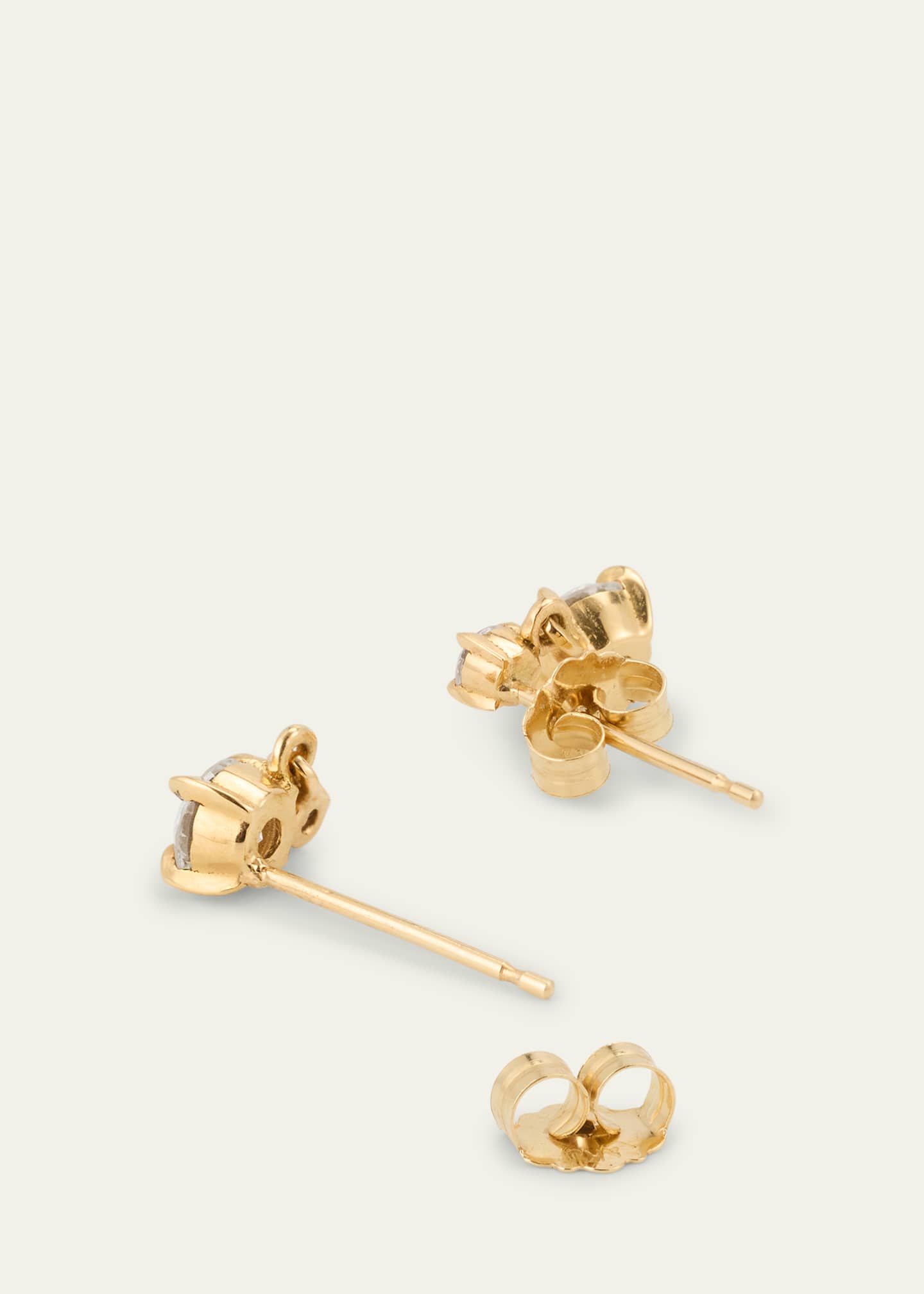 Lizzie Mandler Fine Jewelry Alternating Double-Drop Diamond Earrings in 18k Yellow Gold Image 4 of 4