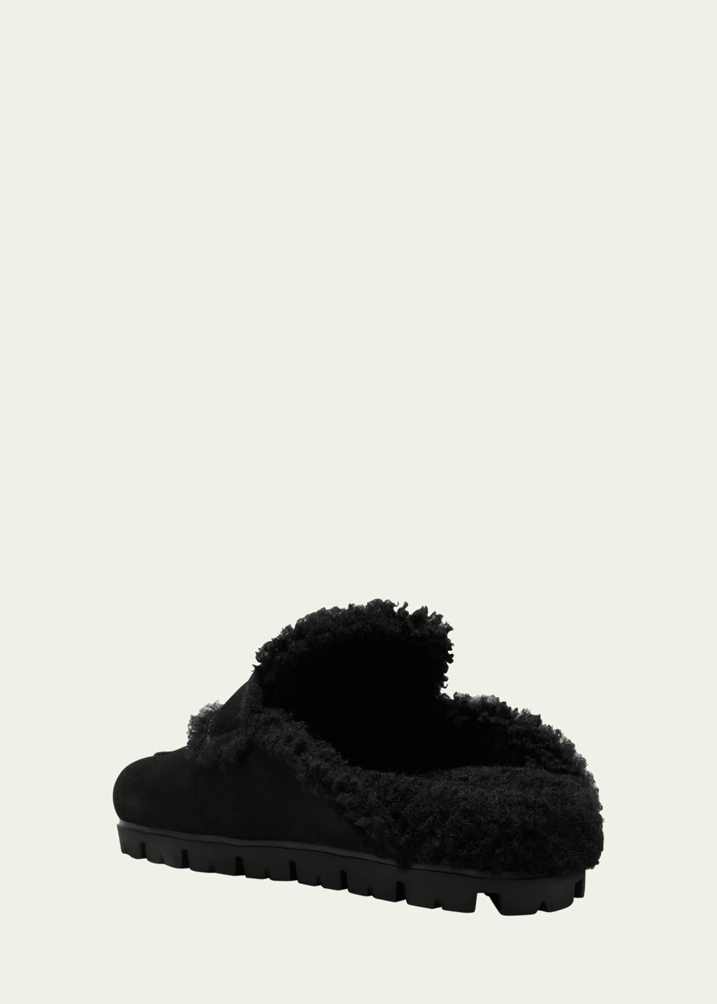 Prada new arrivals fur sandals