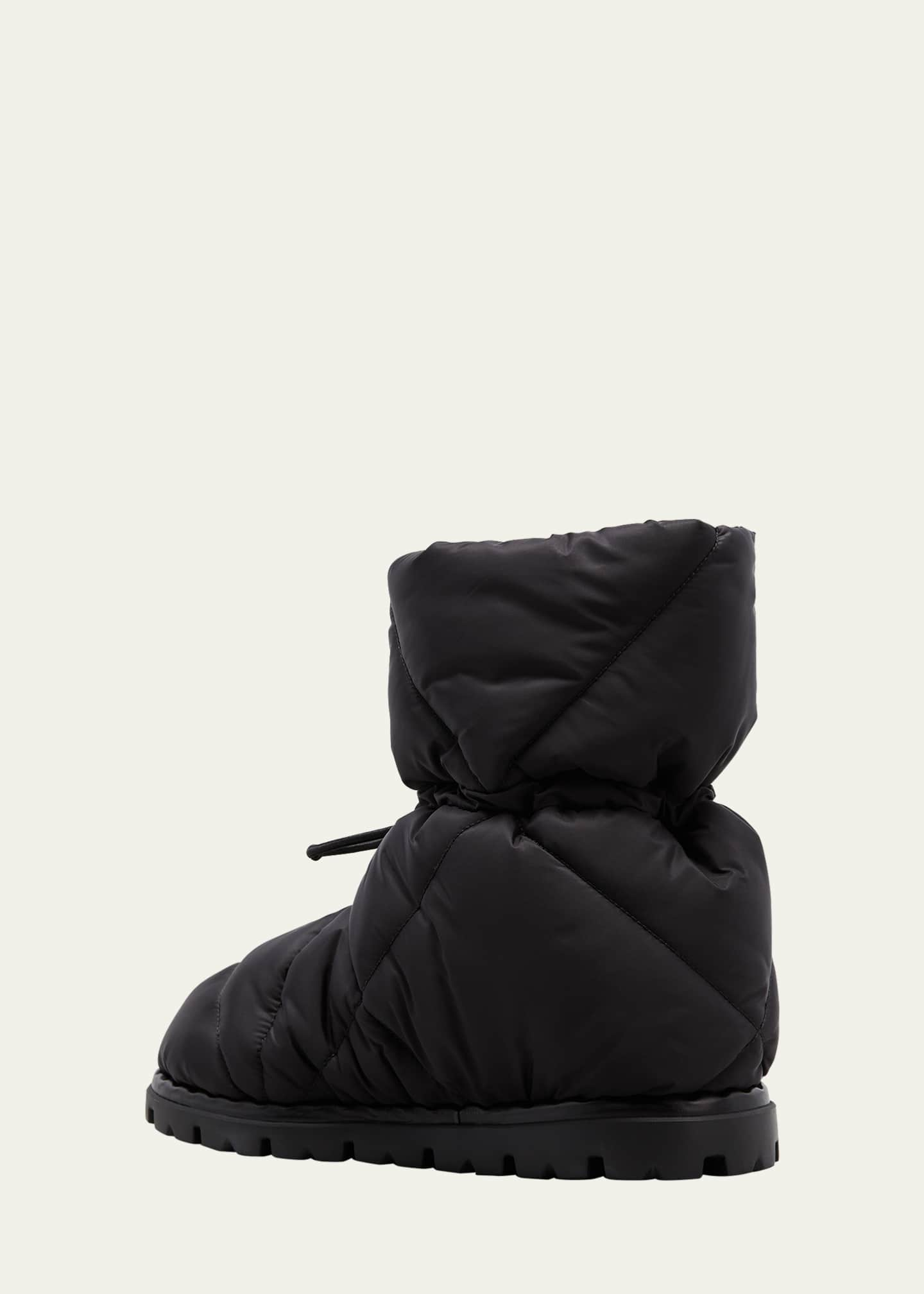 Prada Blow Quilted Nylon Snow Booties - Bergdorf Goodman