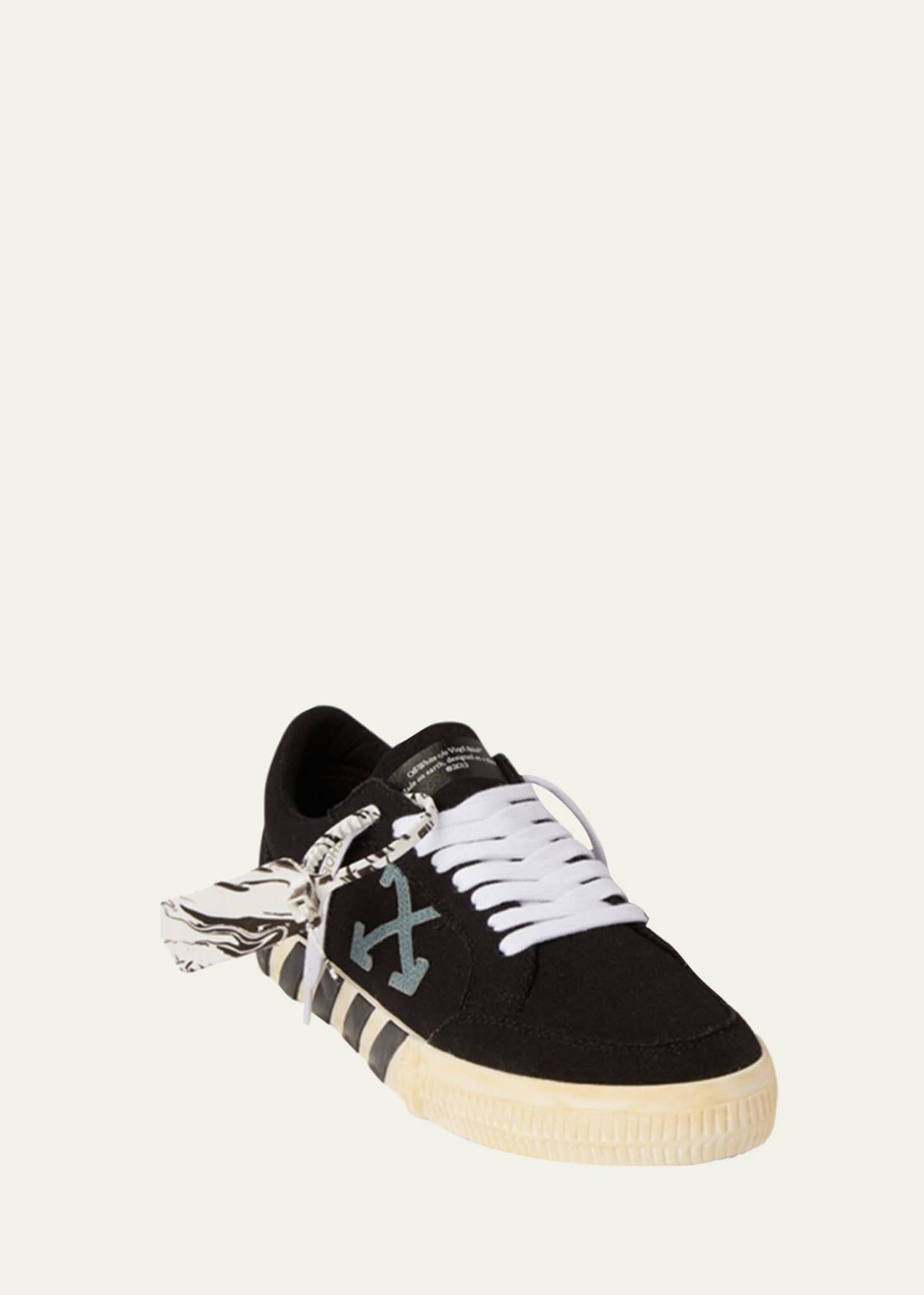 vulcanized new arrow canvas stripe sneakers