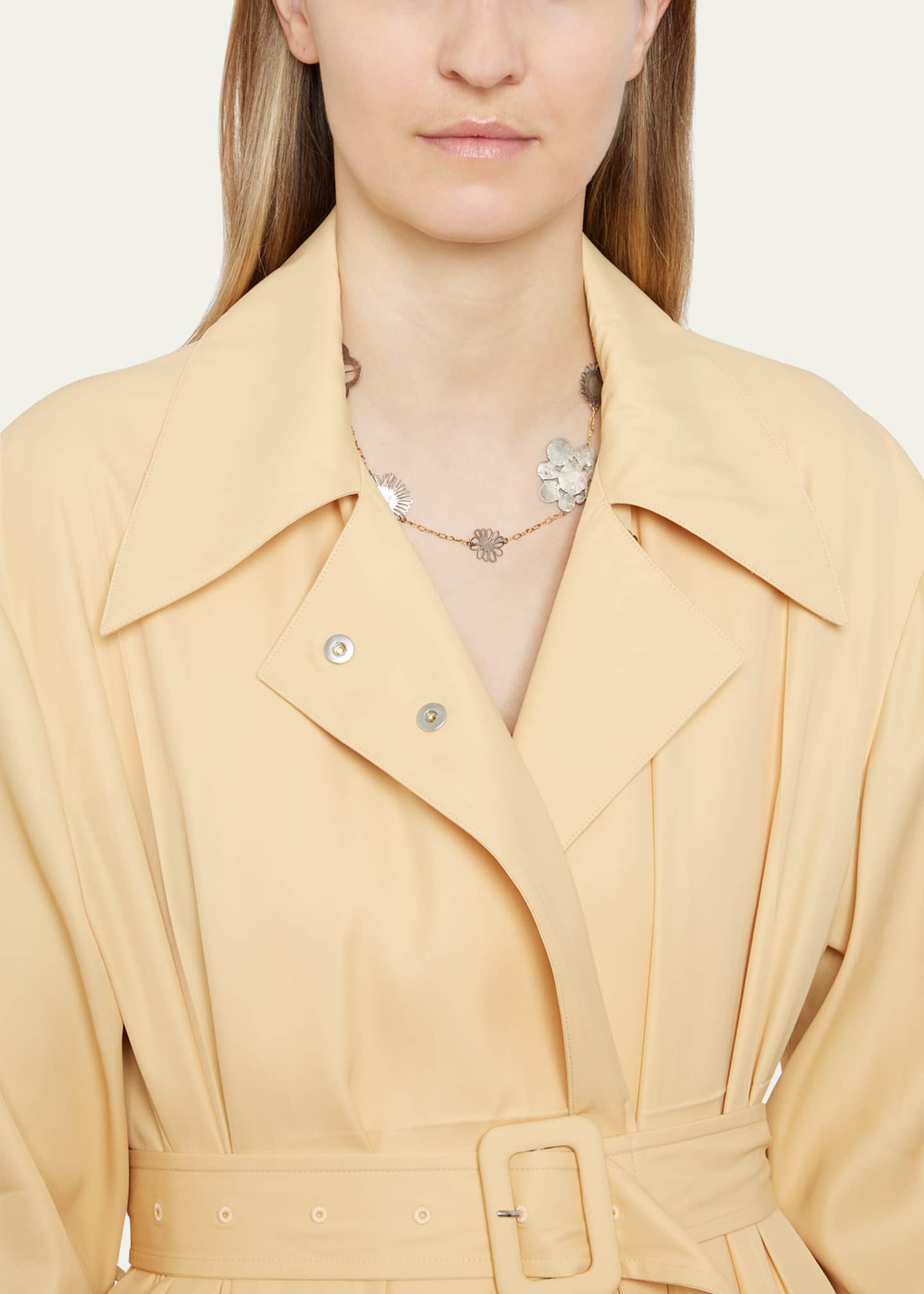 JUDY GEIB Erewhon Tea-Length Necklace in Silver and 18K Gold Image 2 of 4