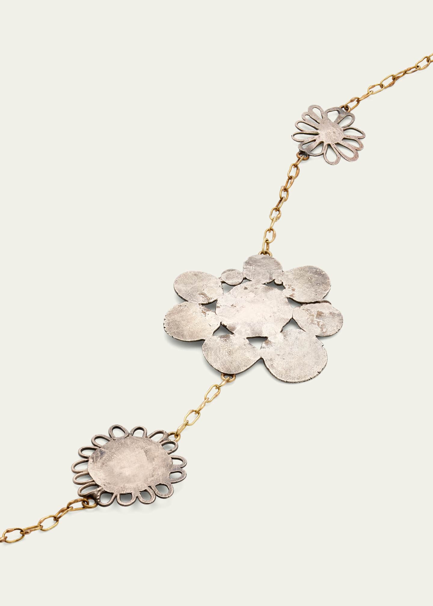 JUDY GEIB Erewhon Tea-Length Necklace in Silver and 18K Gold Image 3 of 4