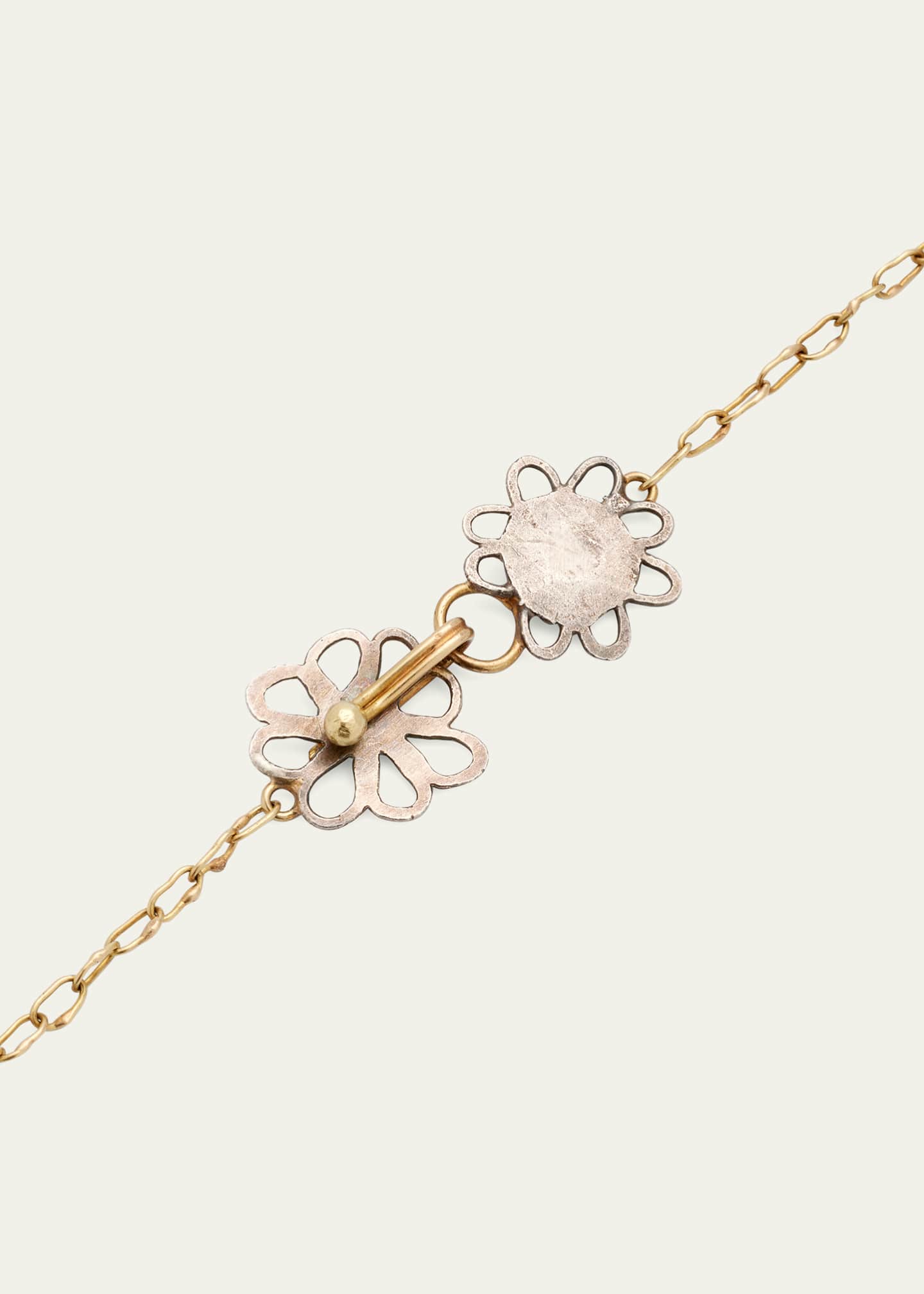 JUDY GEIB Erewhon Tea-Length Necklace in Silver and 18K Gold Image 4 of 4