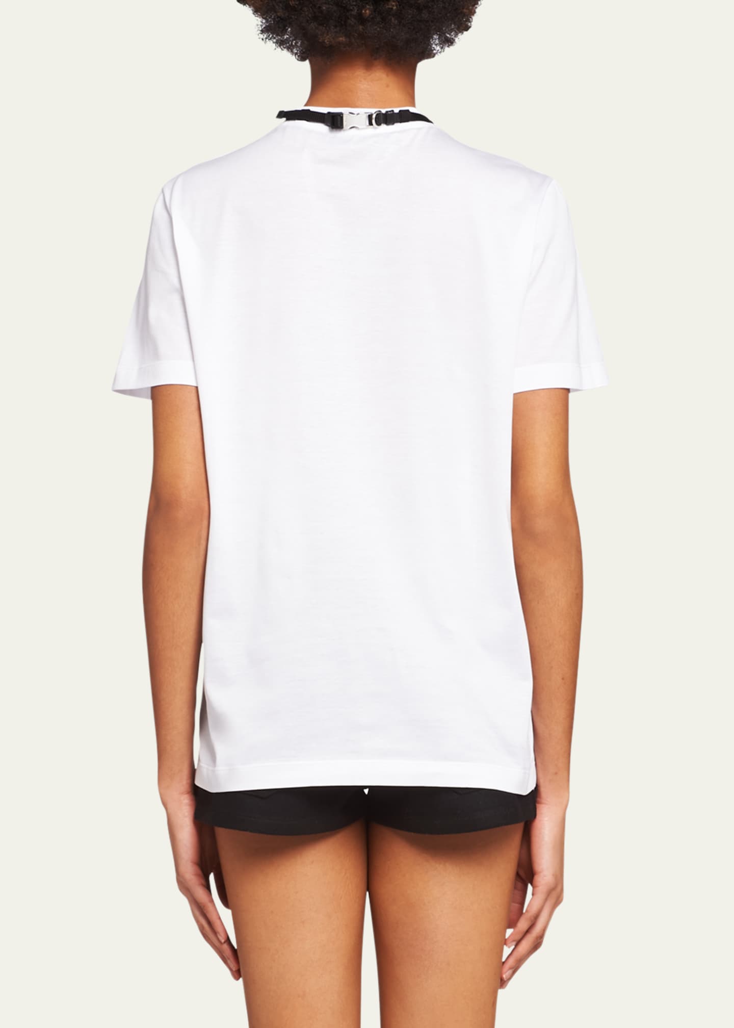 White prada tshirt sales