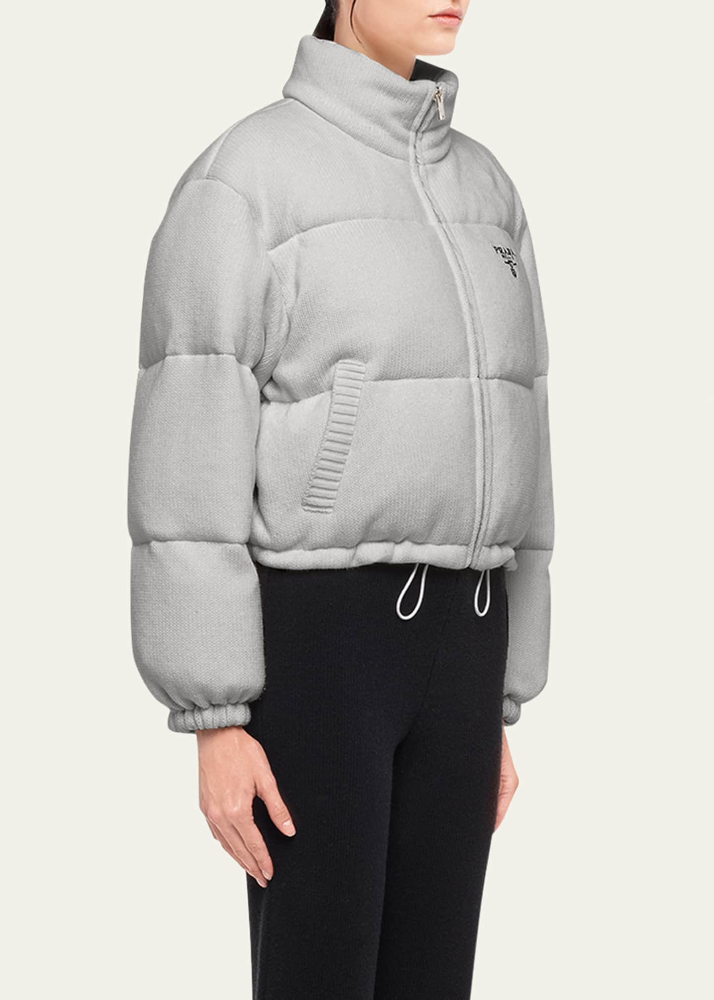Prada cropped shop down jacket