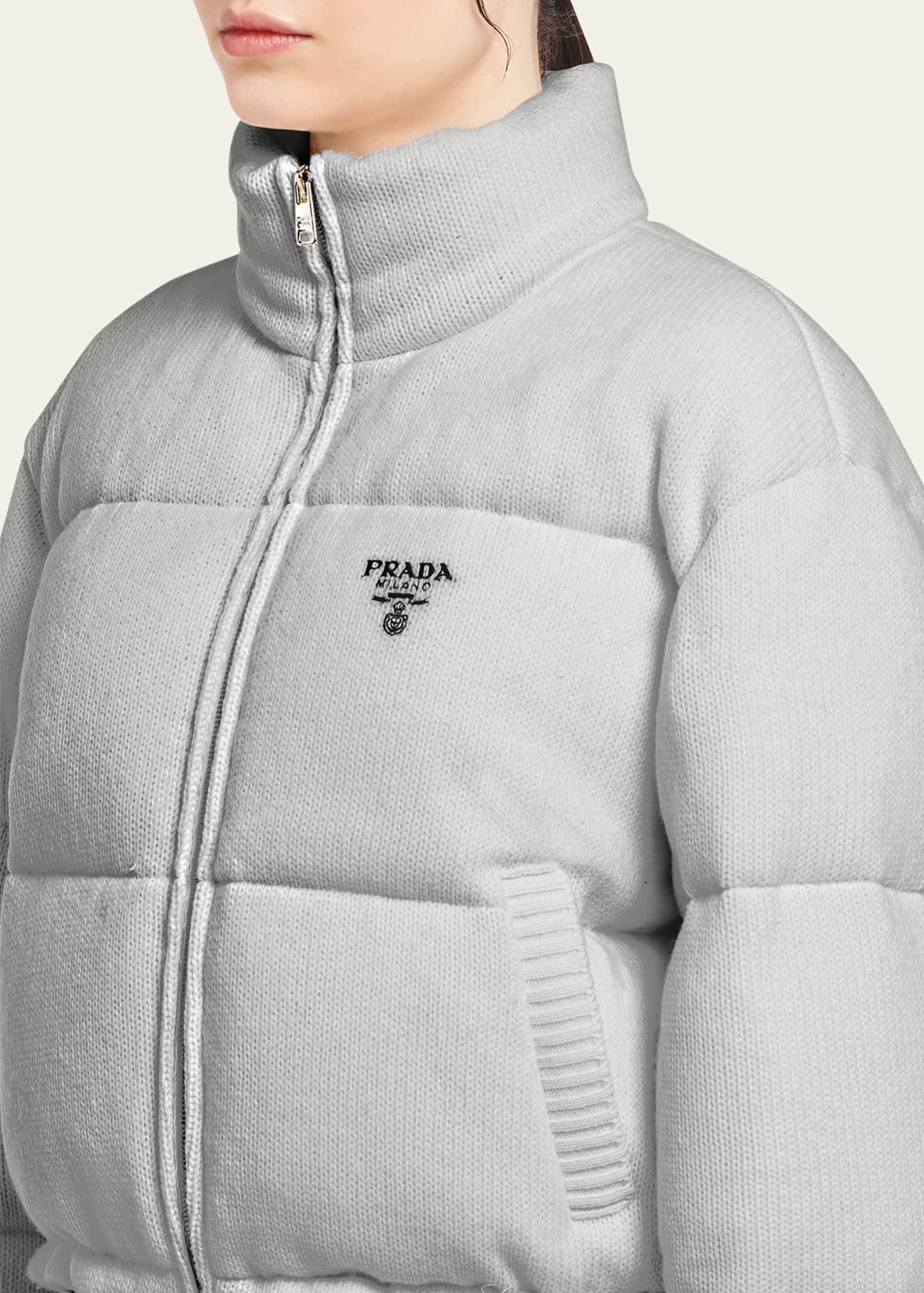 Prada puffer hot sale