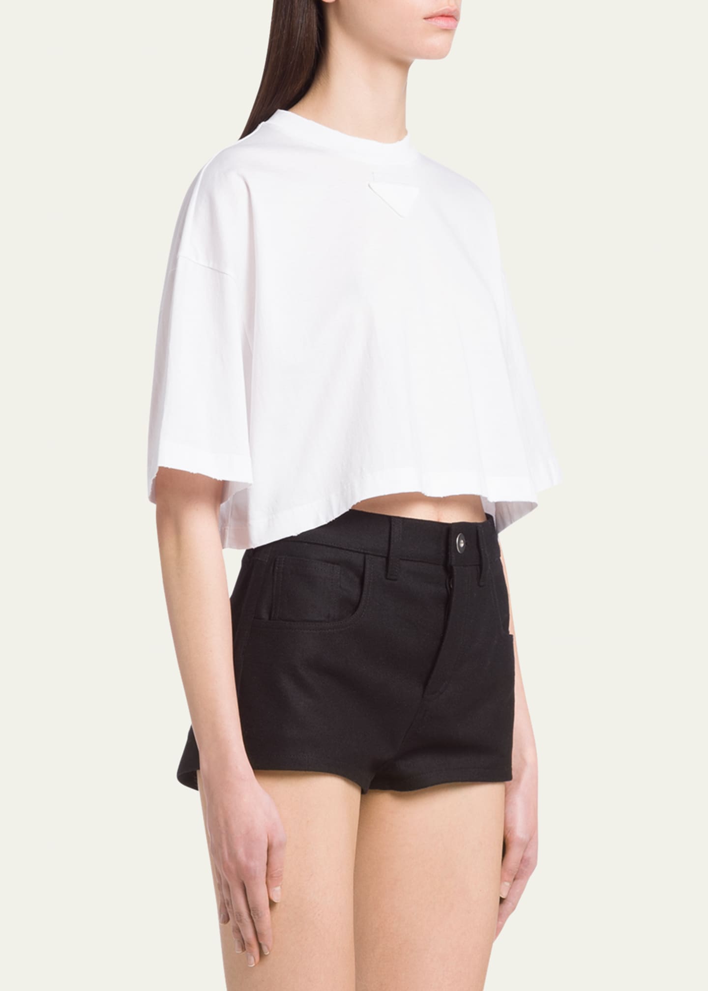 Prada white crop top Clearance